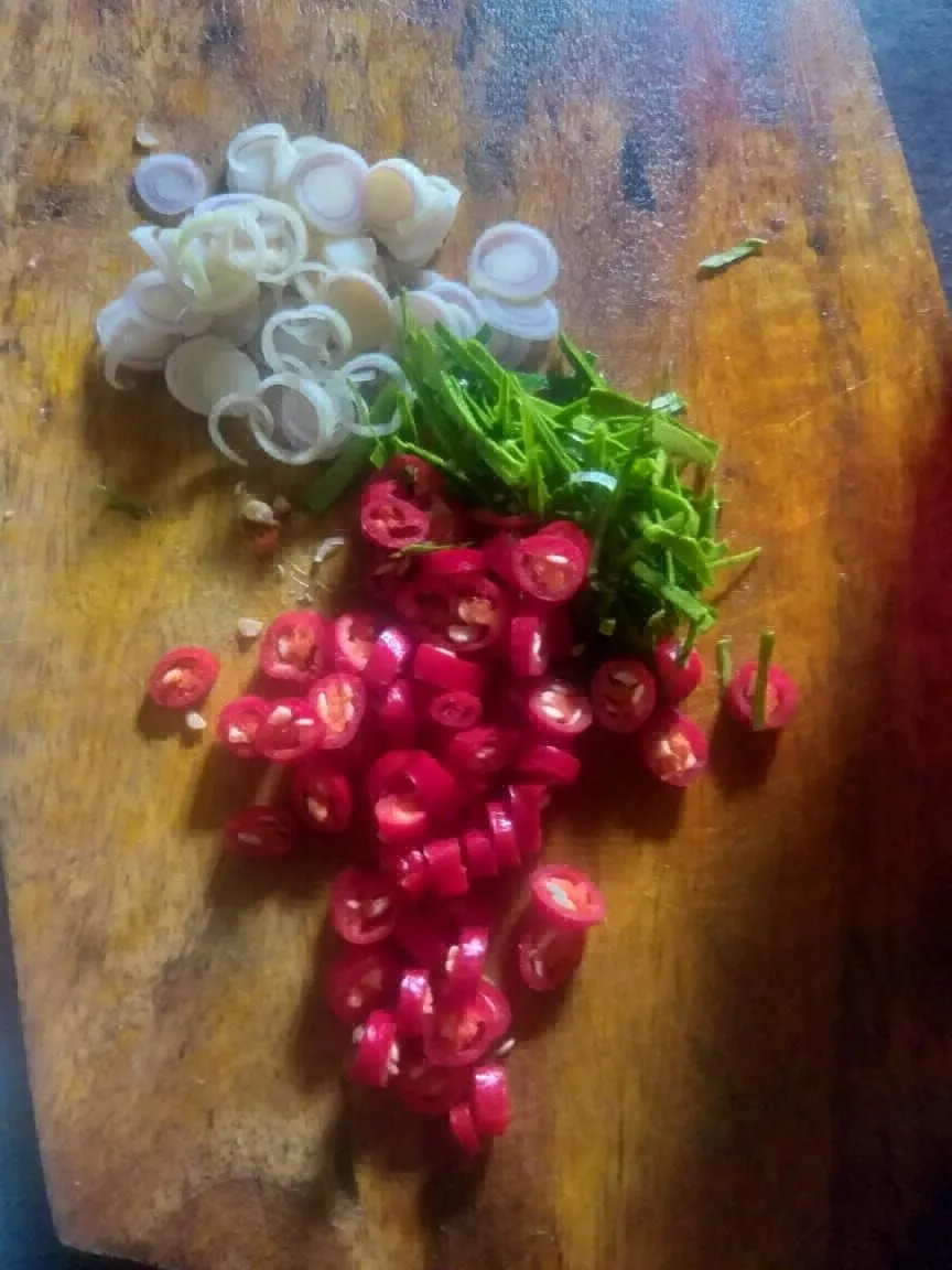 Step 4 Nasi Lunch Box Daging Sambal Matah