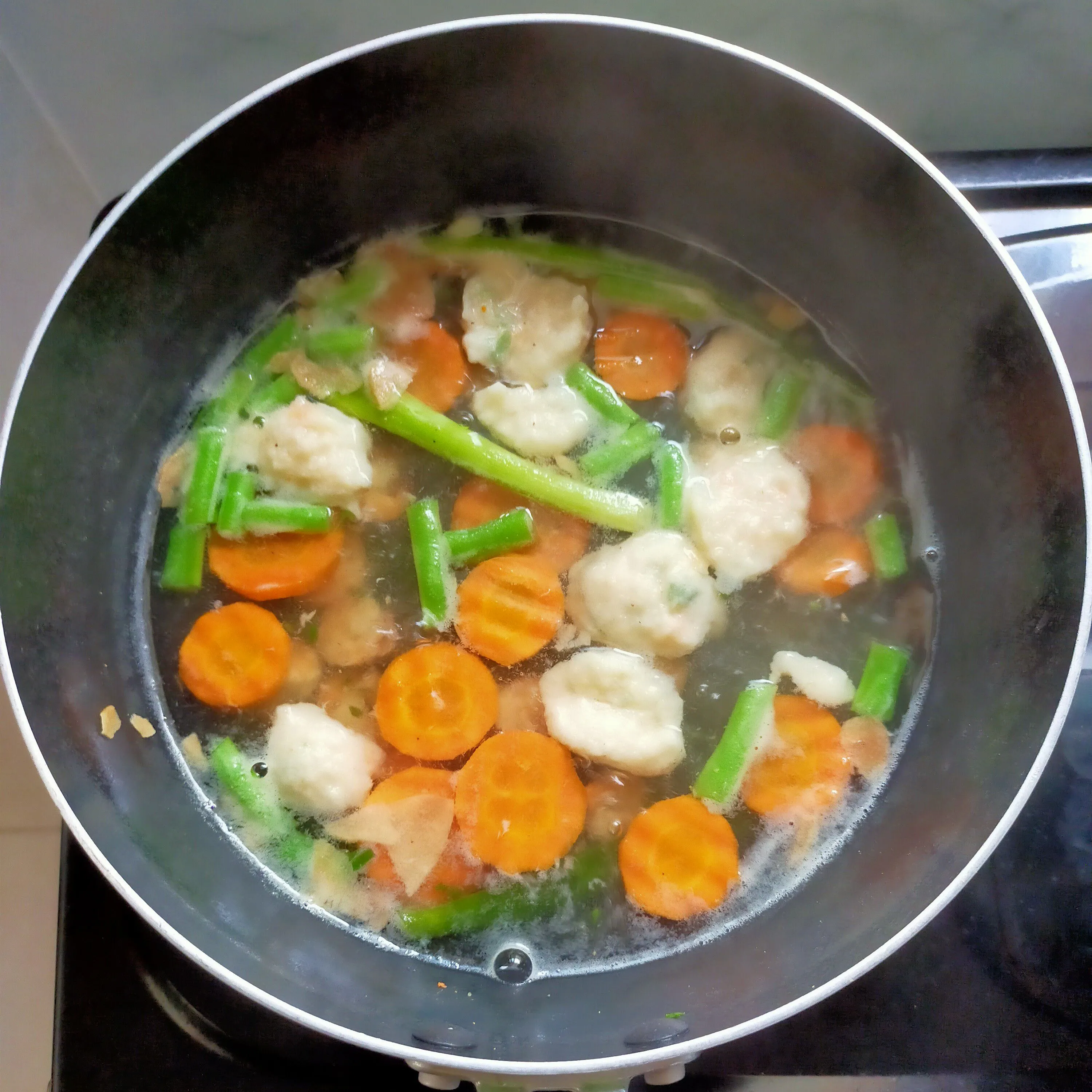 Step 6 Sup Bakso Tahu Udang Sayur