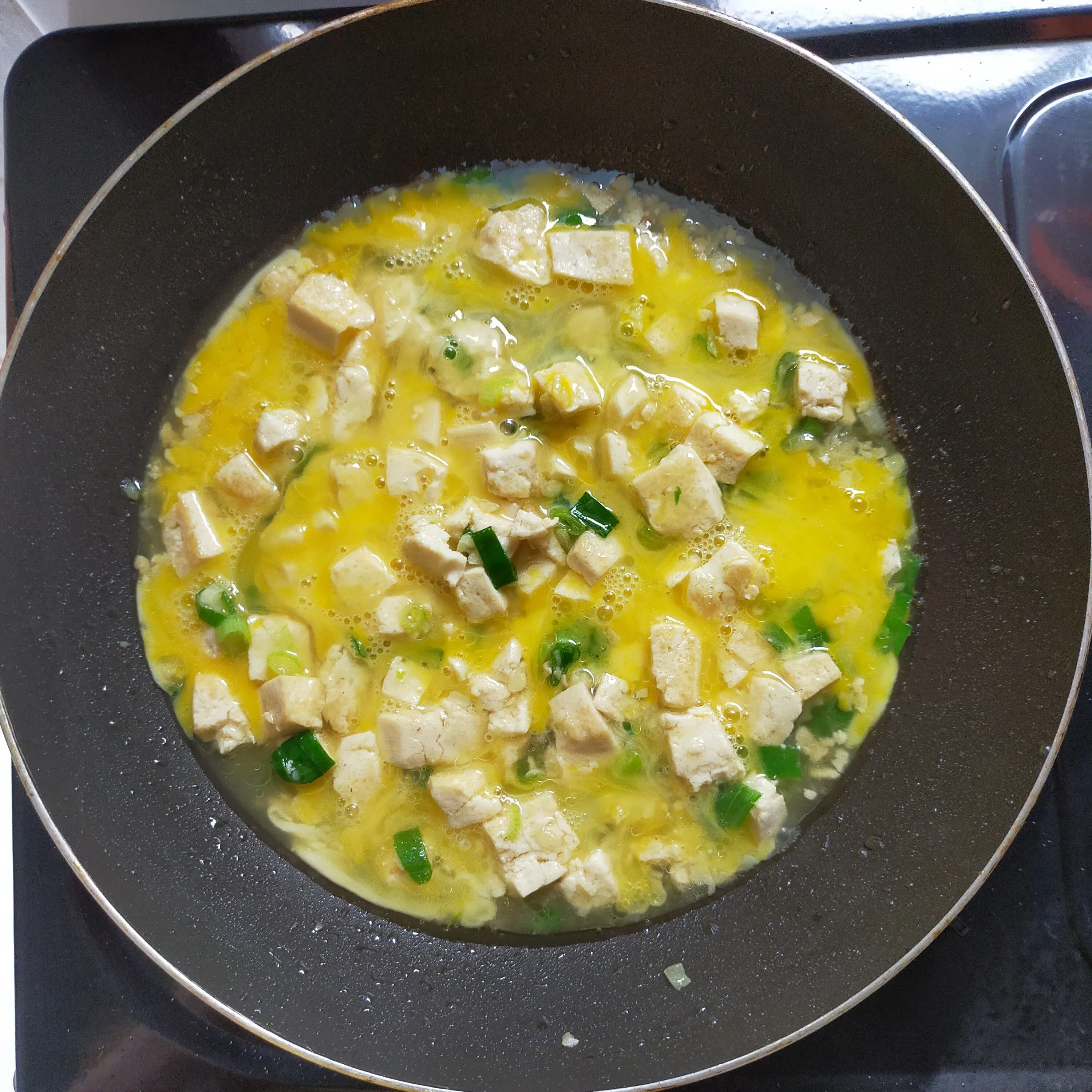 Step 6 Oyakodon Tofu