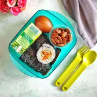 Lunch Box Kimbab Telur Dadar #MISIHARIANAKNASIONAL