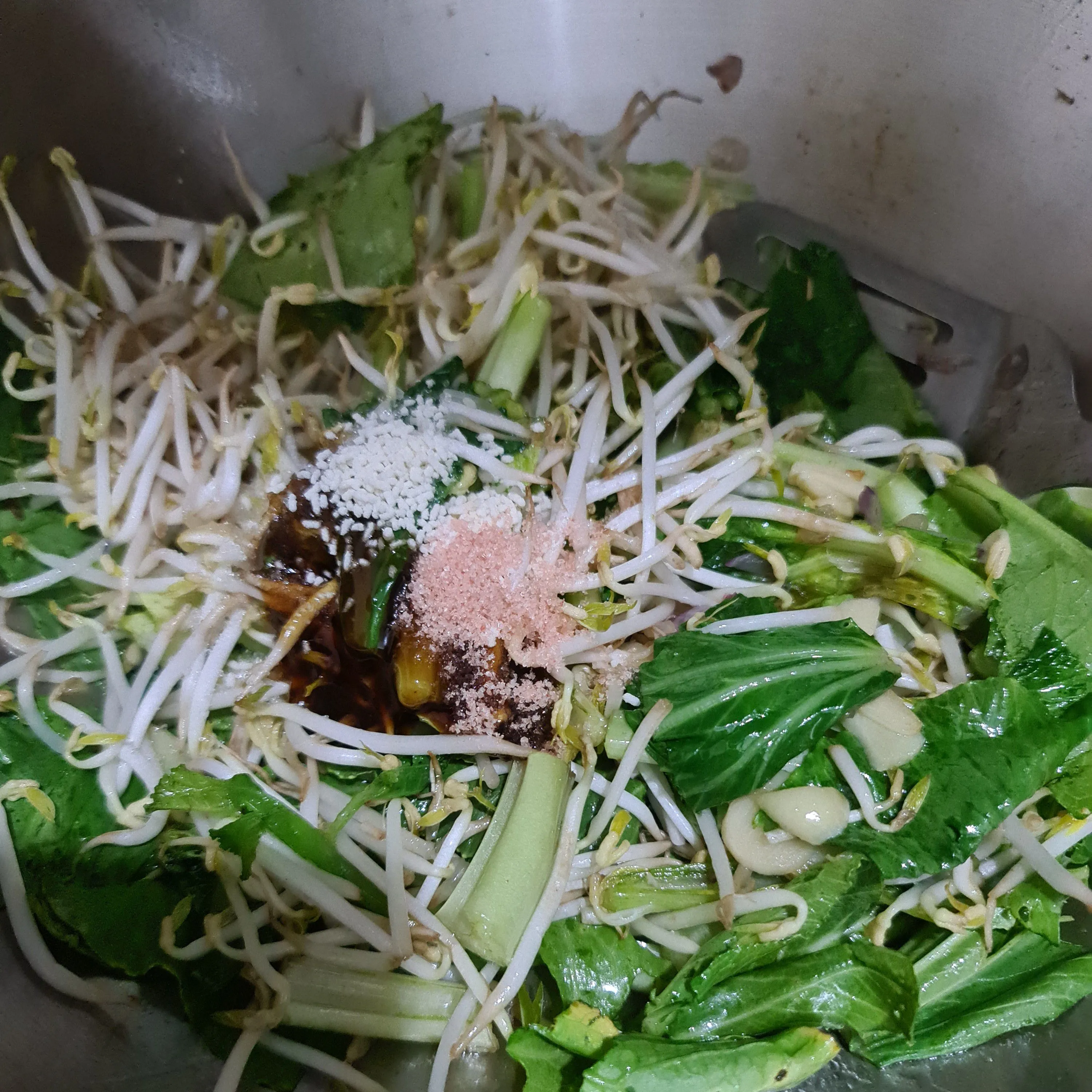 Step 6 Tumis Sawi Taoge