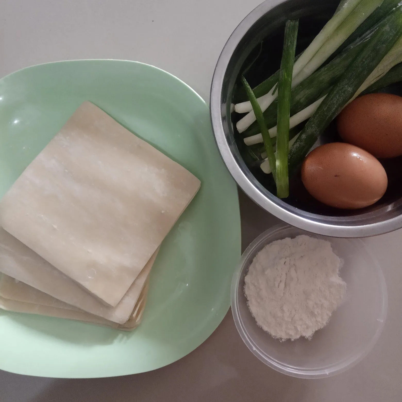 Step 1 Martabak Telur Kulit Pangsit