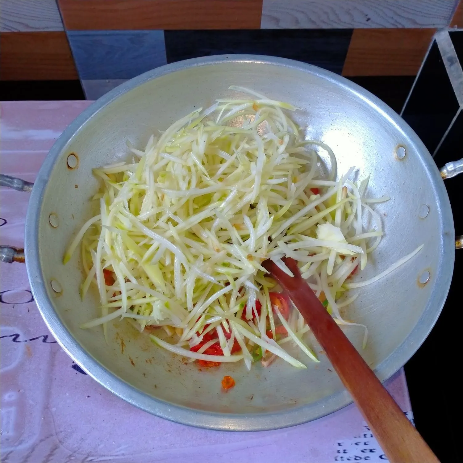 Step 4 Oseng Kates