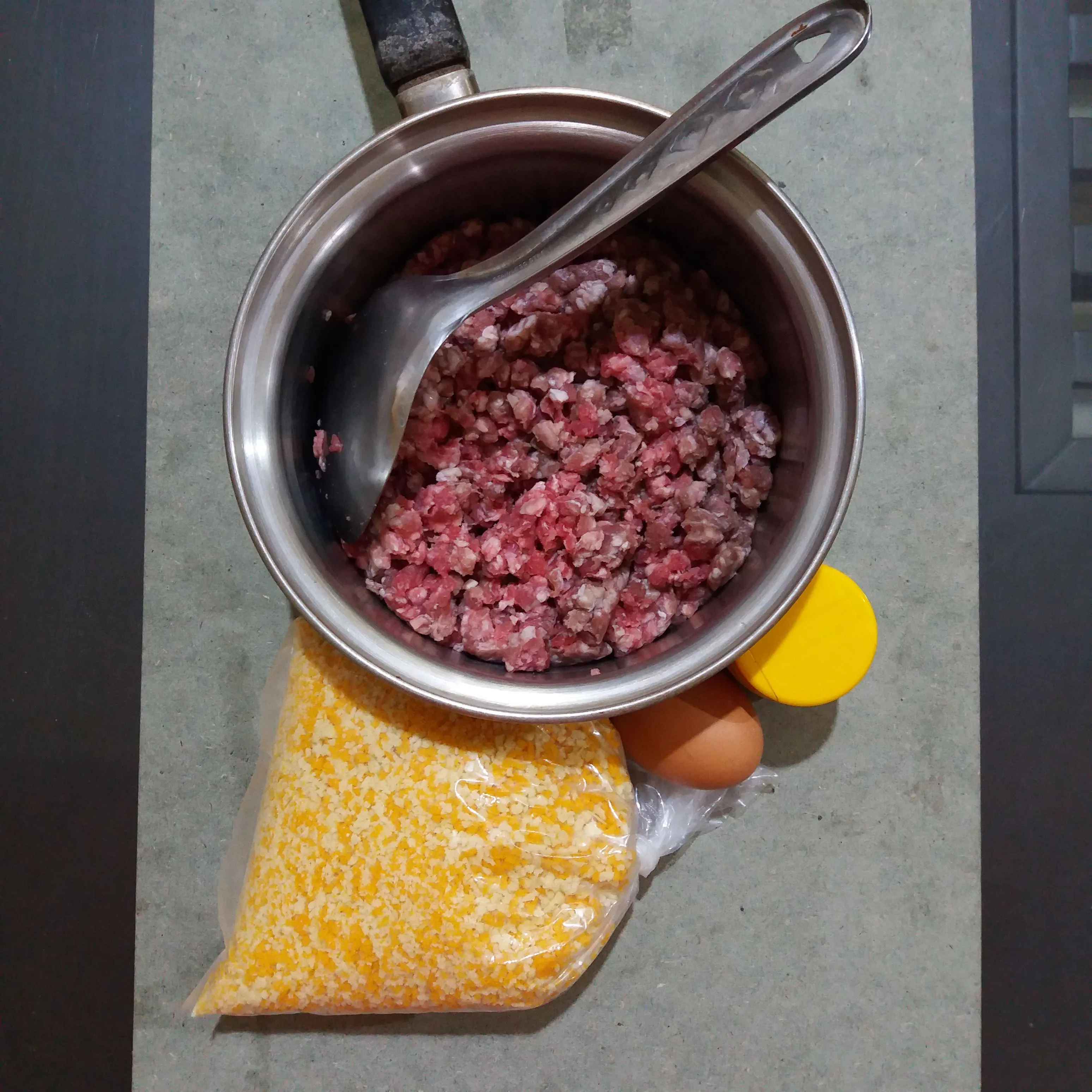 Step 1 Spaghetty Bola-Bola Daging