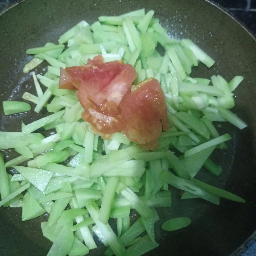 Step 7 Oseng Tahu Mini Waluh Saus Tiram