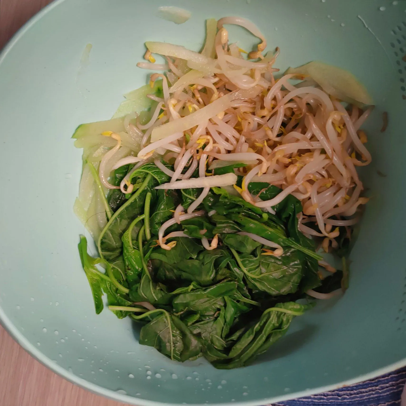 Step 1 Bubur Pecel Sayur Terik