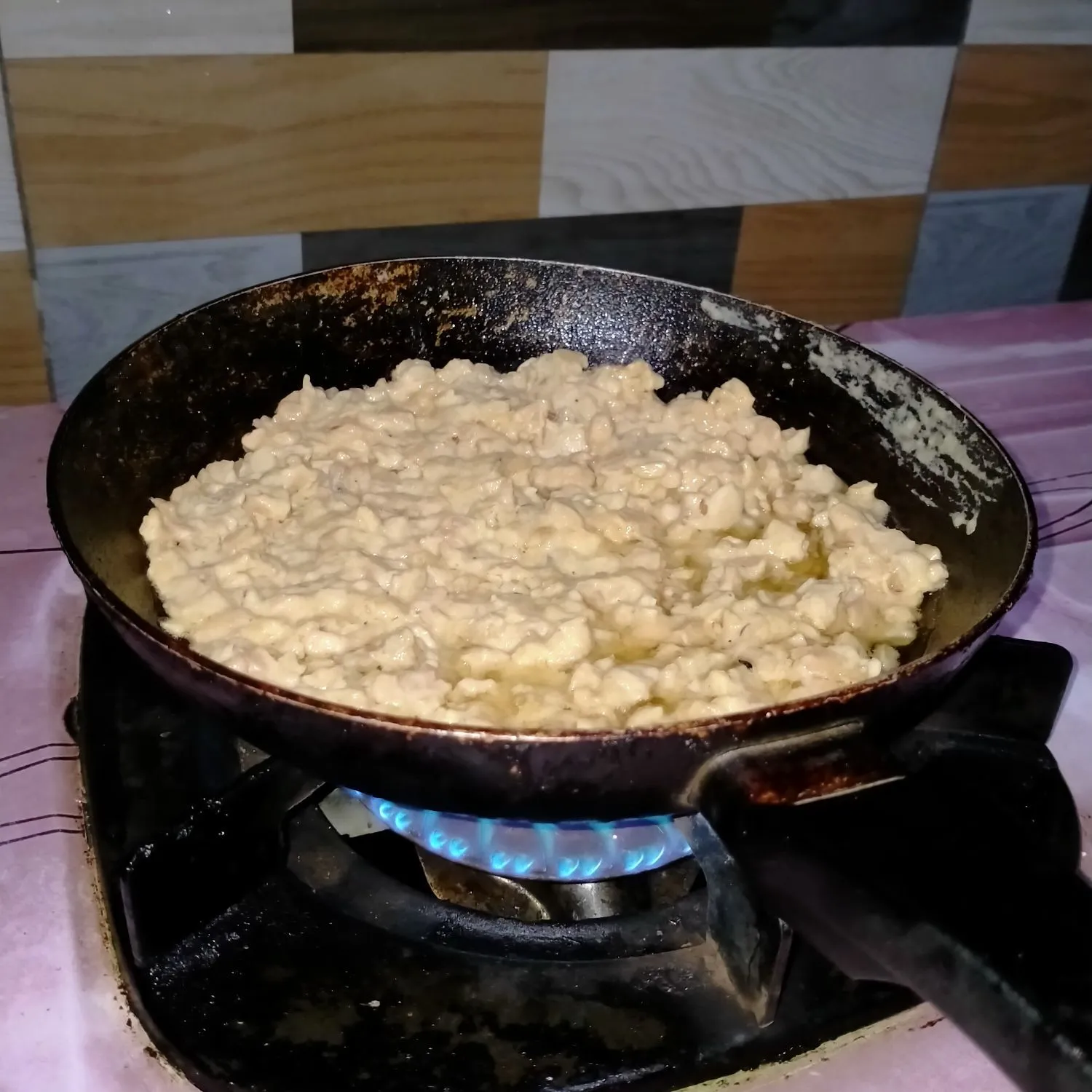 Step 4 Dadar Tempe Tepung Bumbu Putih