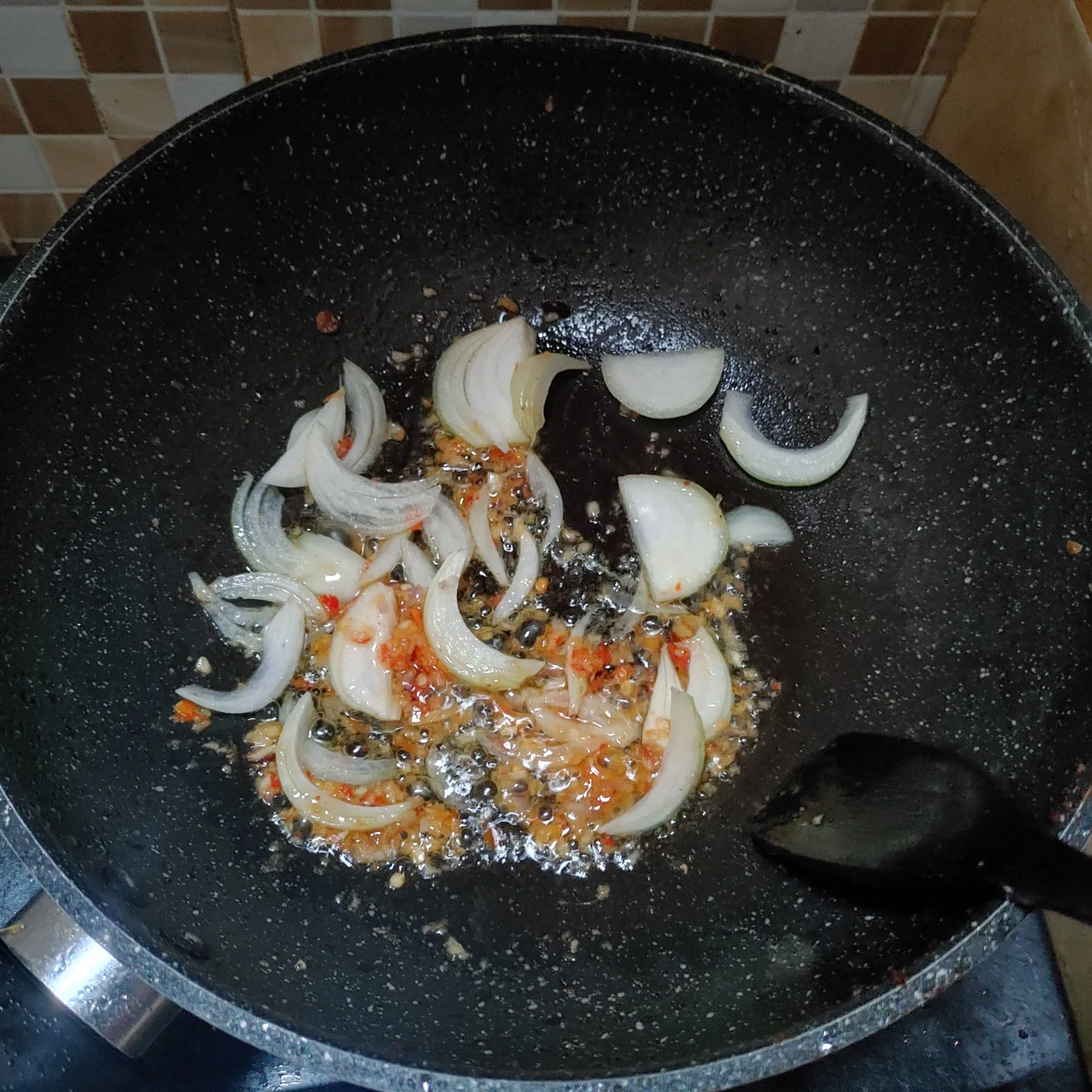 Step 4 Tumis Pedas Tempe Terong Kacang