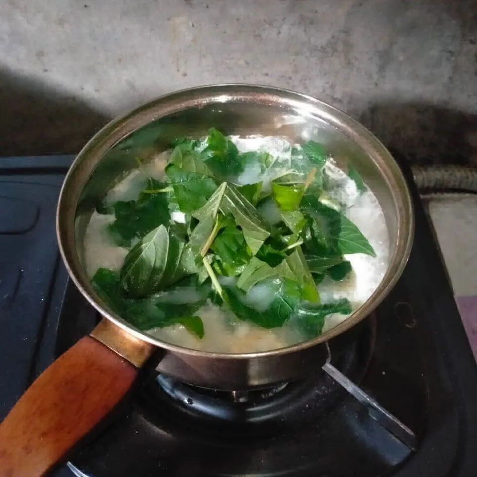 Step 4 Bobor Tempe Bayam