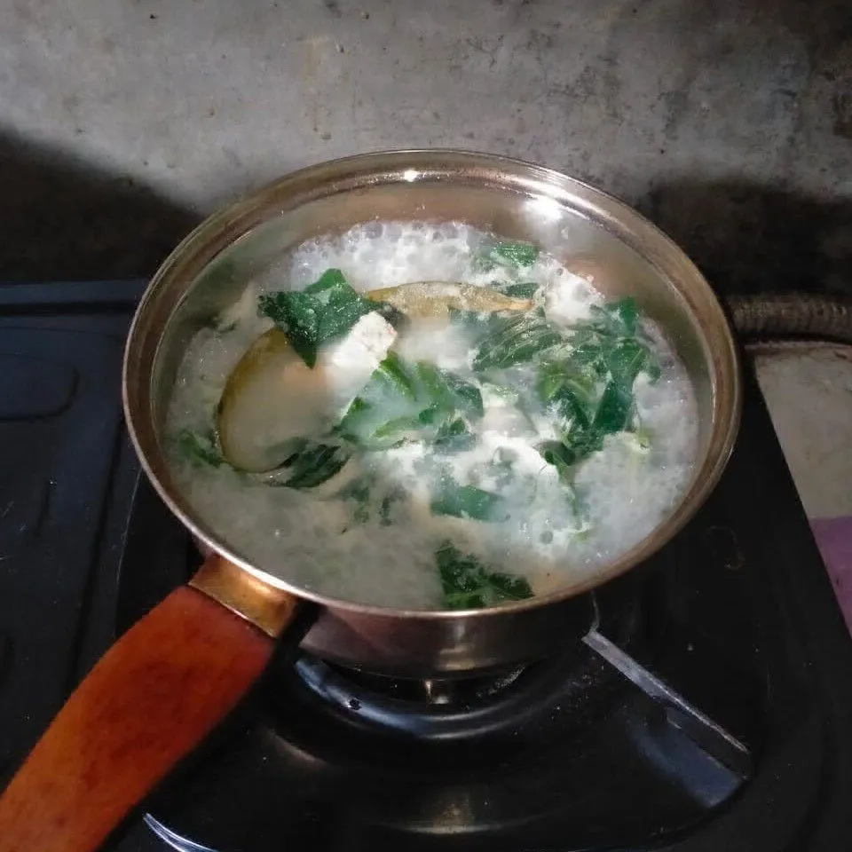 Step 5 Bobor Tempe Bayam