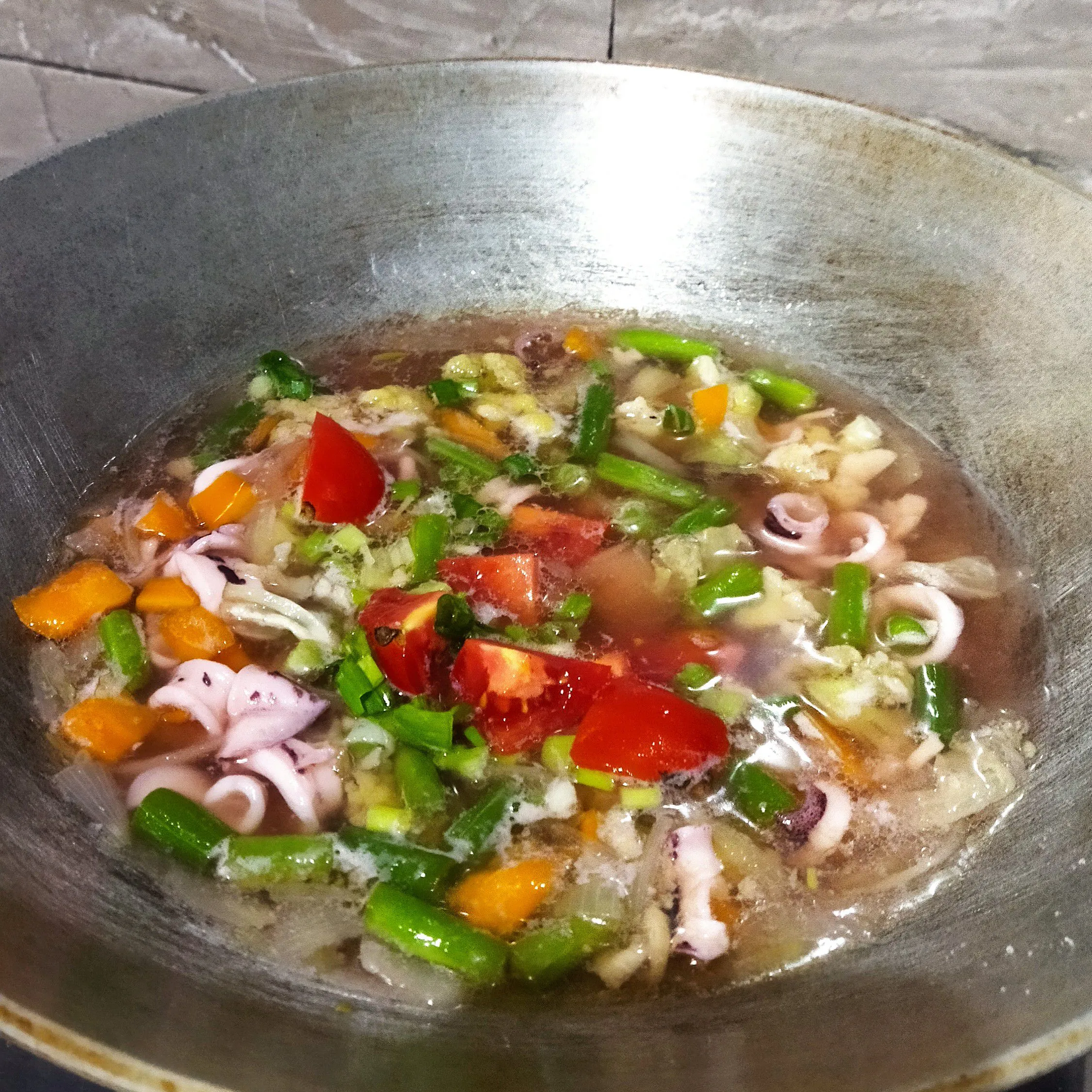 Step 5 Sop Cumi dan Sayur