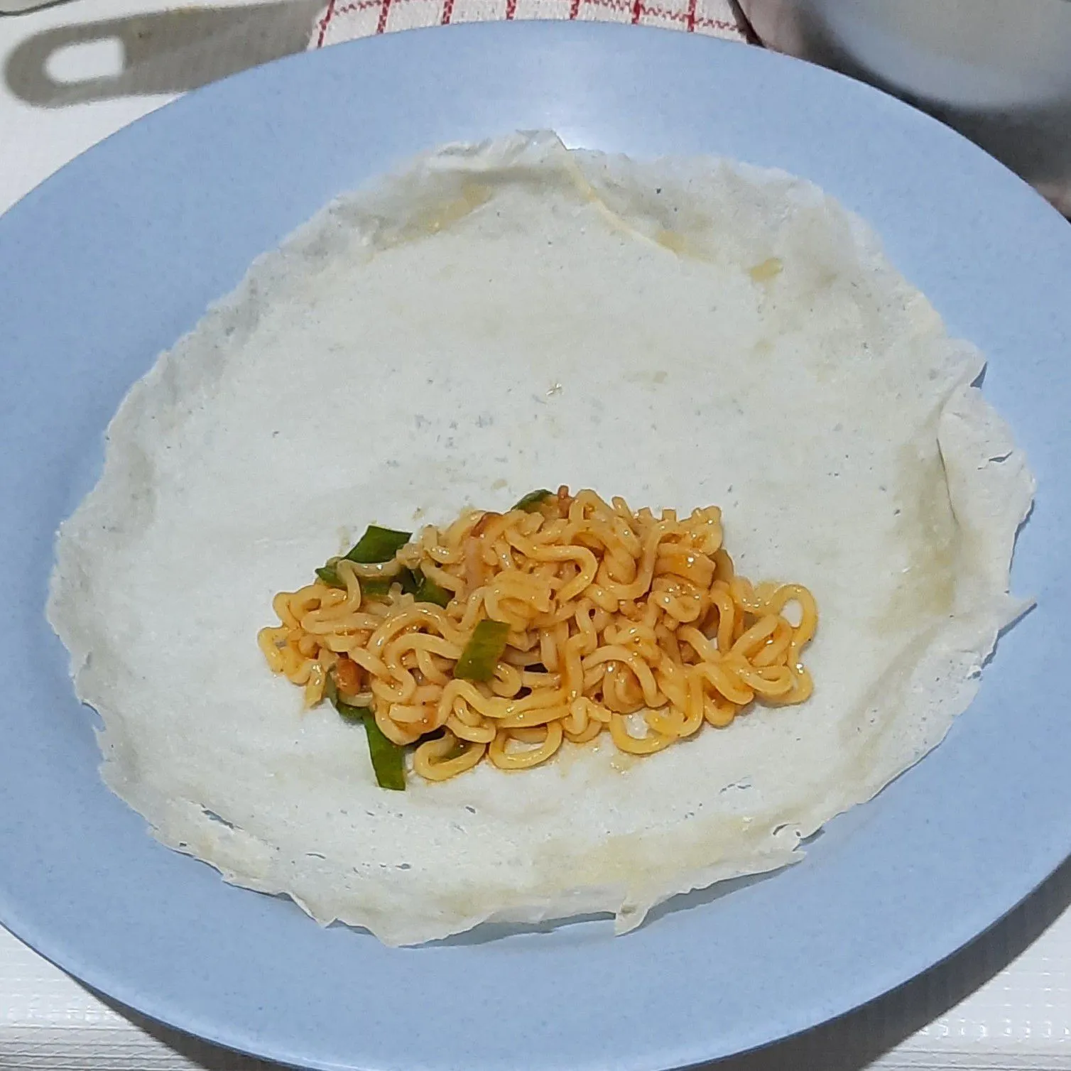Step 4 Lumpia MIe Geprek