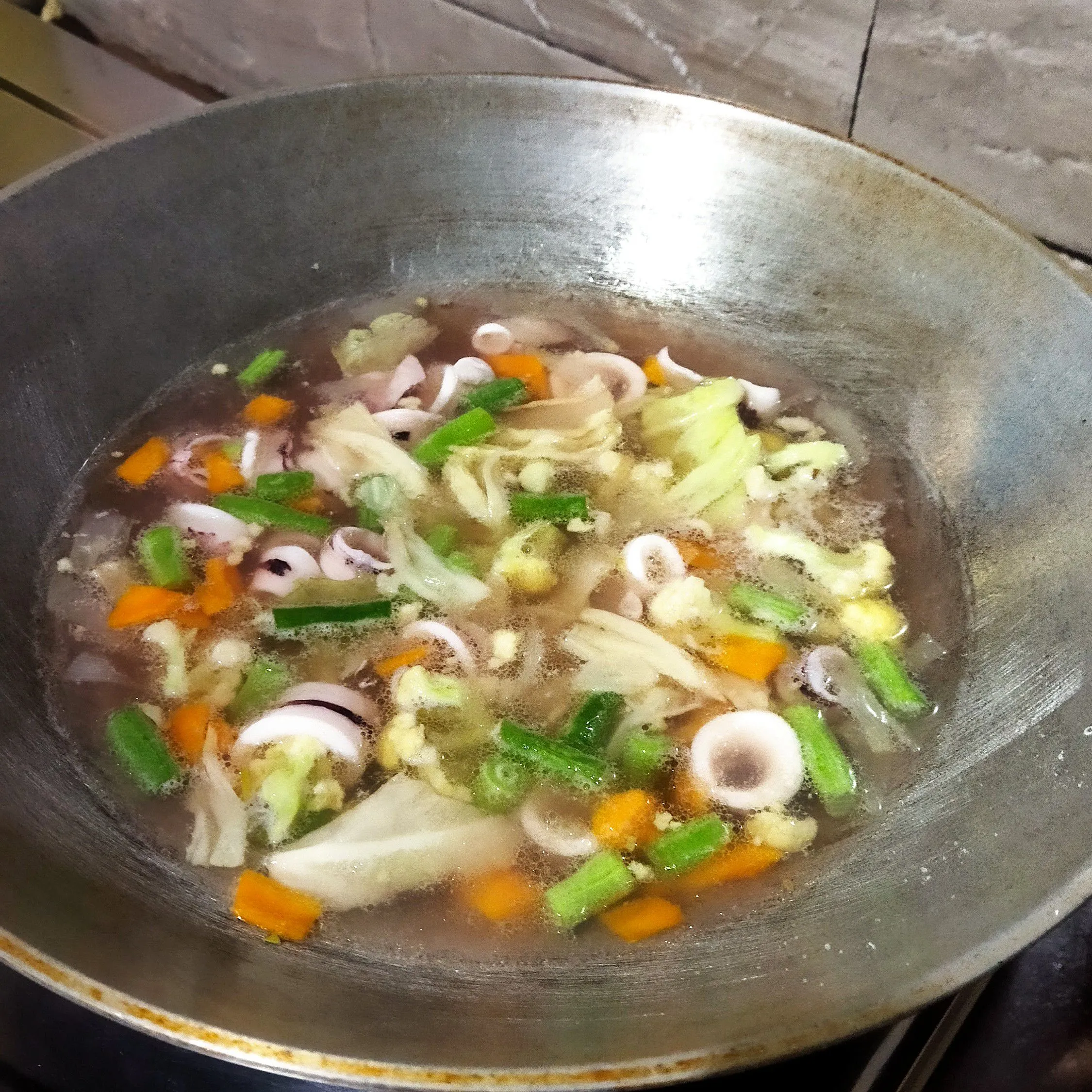 Step 4 Sop Cumi dan Sayur