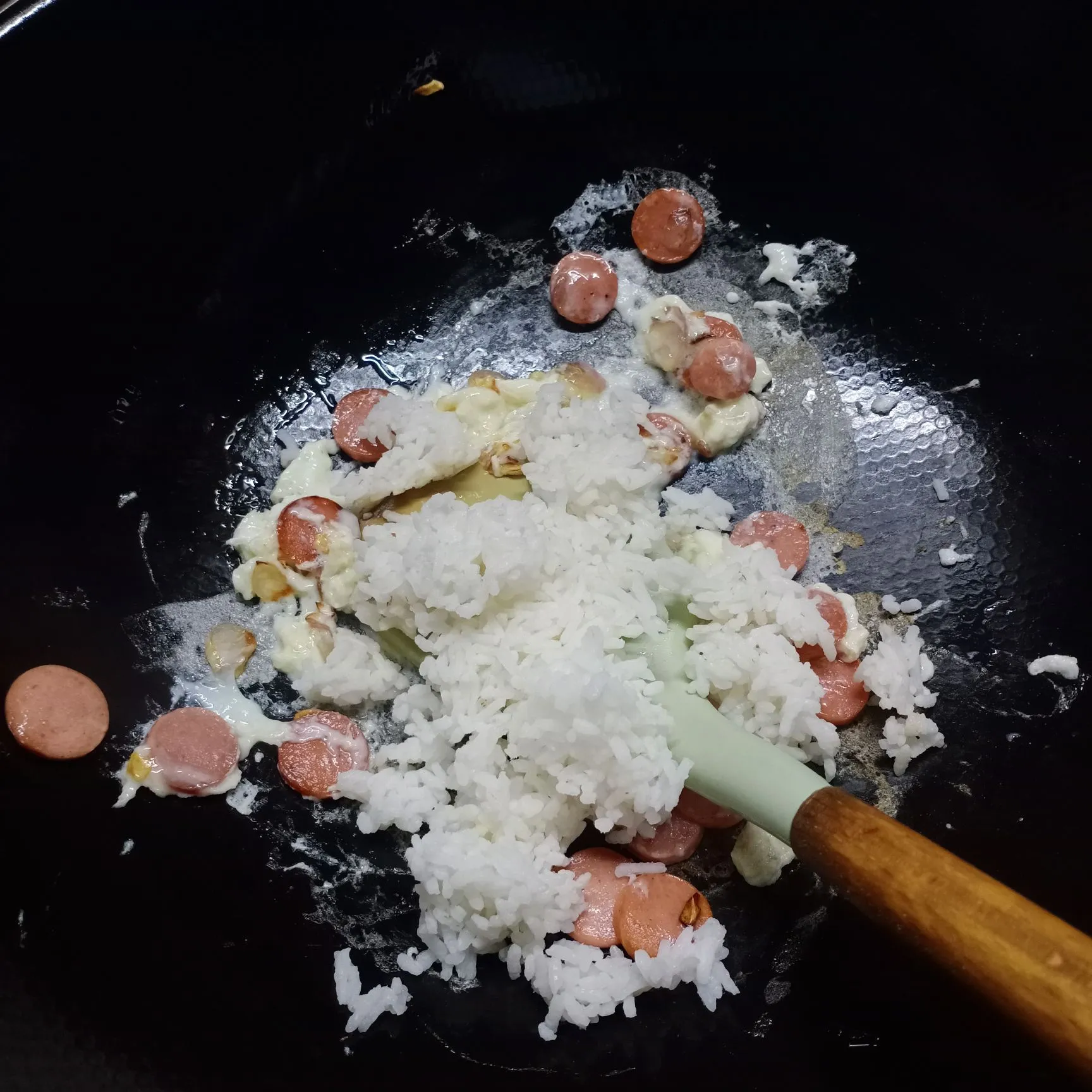 Step 5 Nasi Goreng Sosis Telur Bumbu Iris