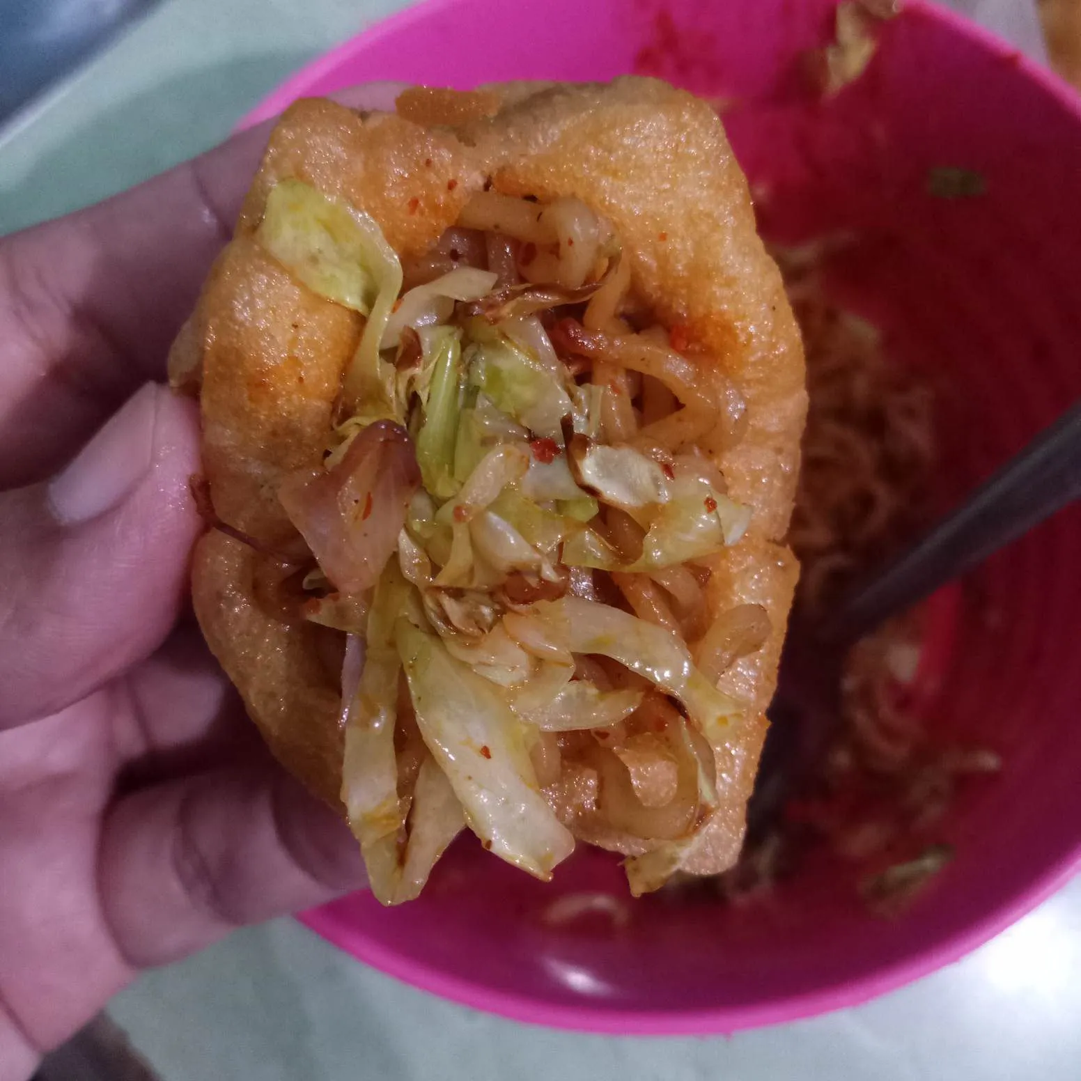 Step 4 Tahu Isi Mie Pedas