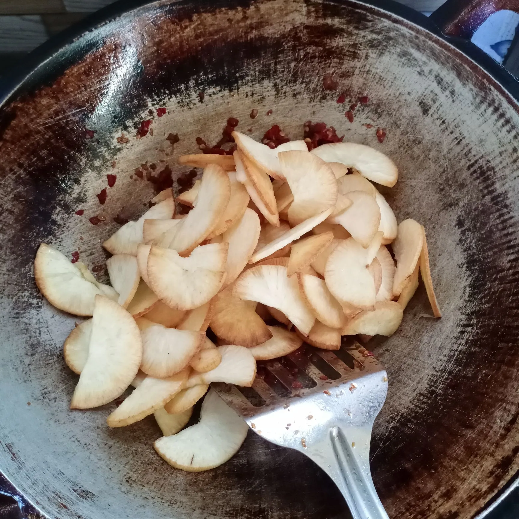 Step 5 Singkong Sambal Pedas Manis