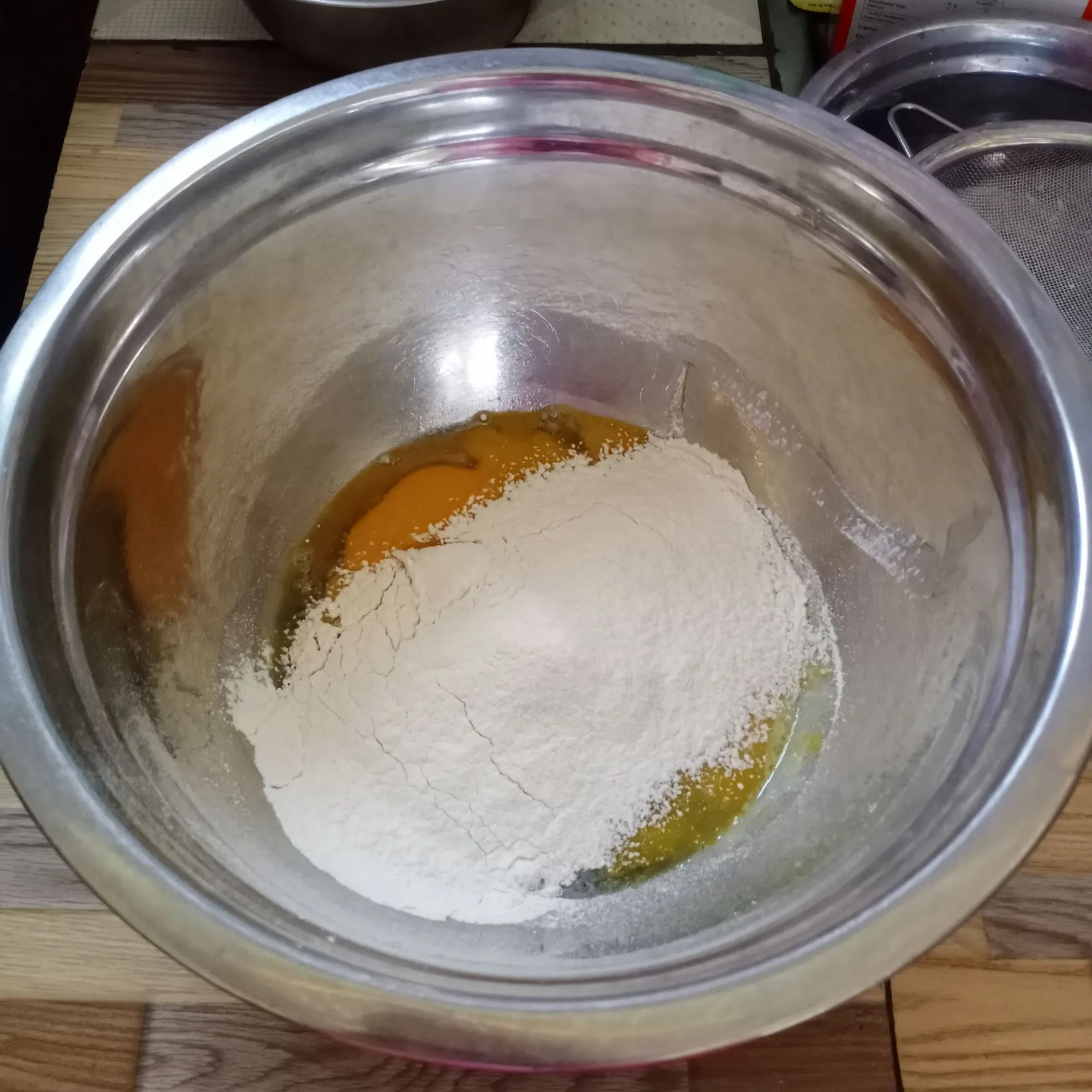 Step 1 Bolu Gulung Selai Durian