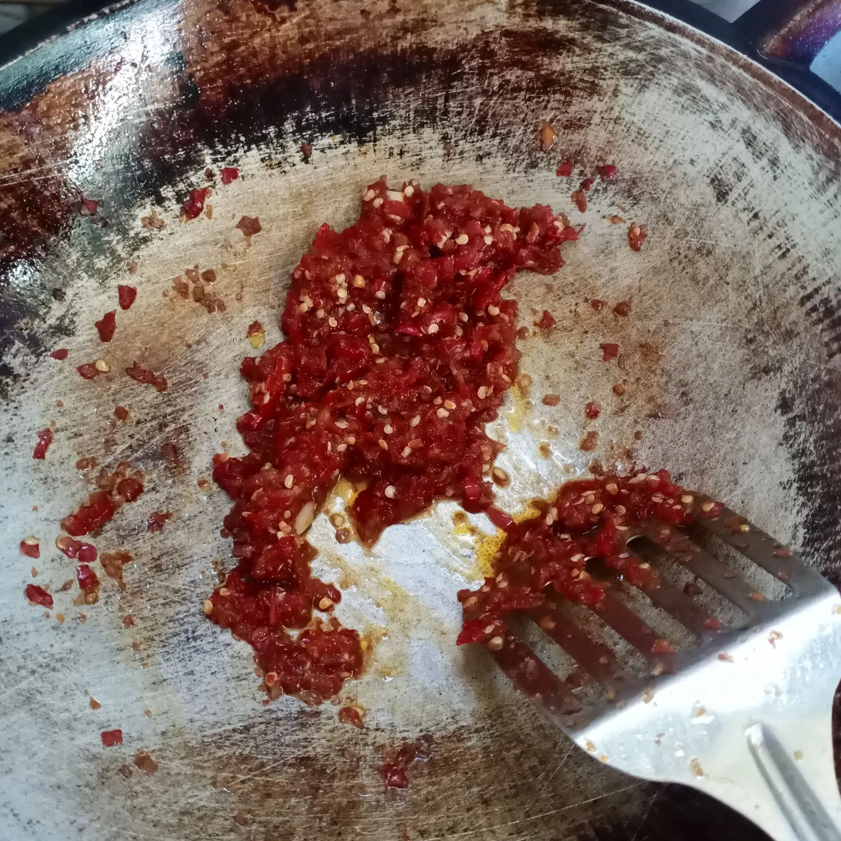 Step 4 Singkong Sambal Pedas Manis
