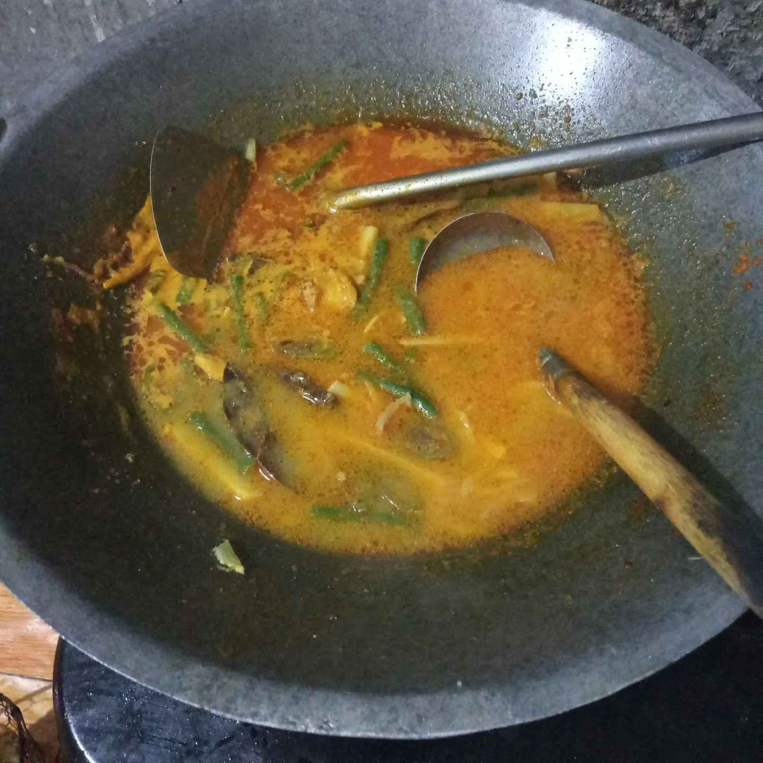 Step 8 Lodeh Rebung Kacang Panjang