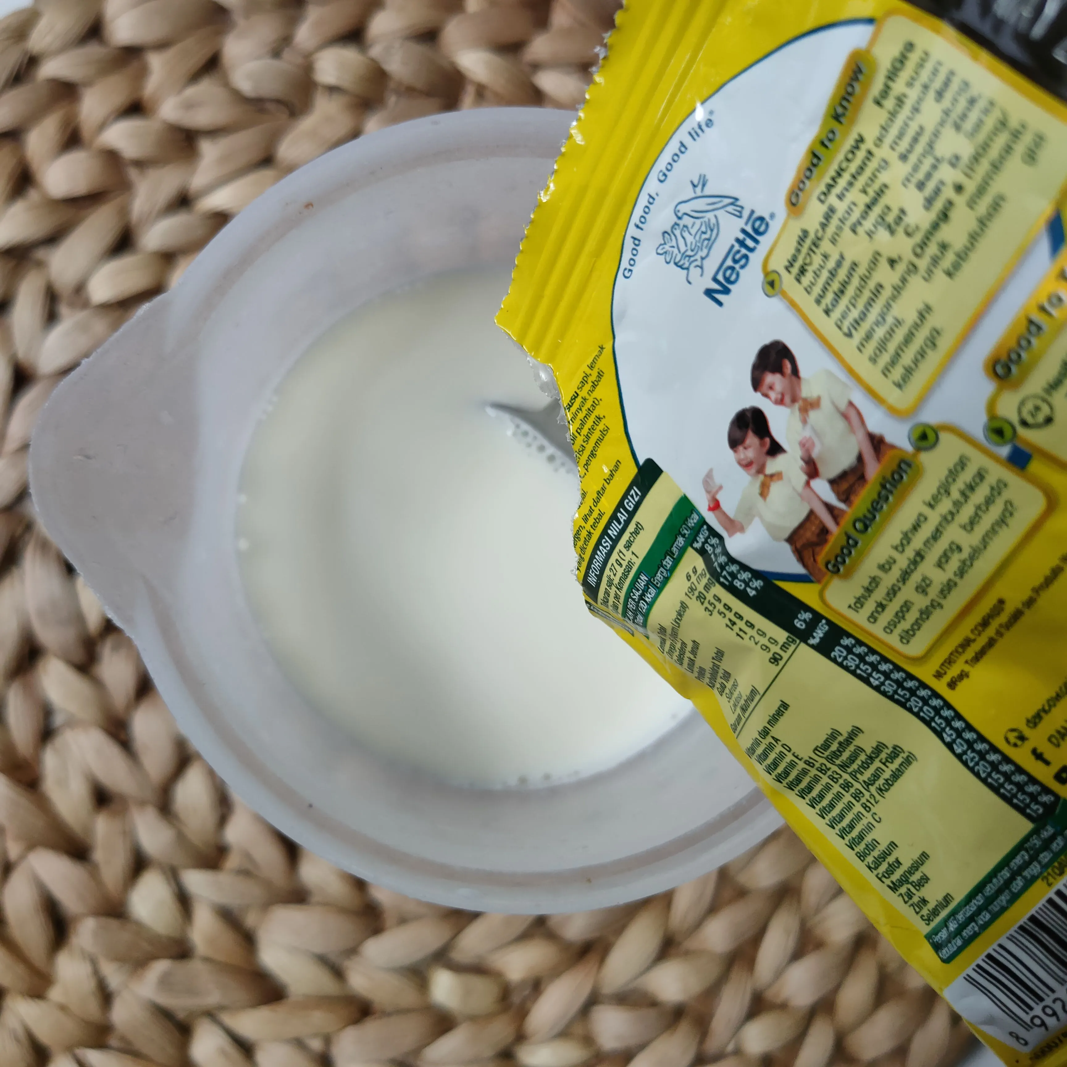 Step 1 Bolu Kukus Mekar Susu