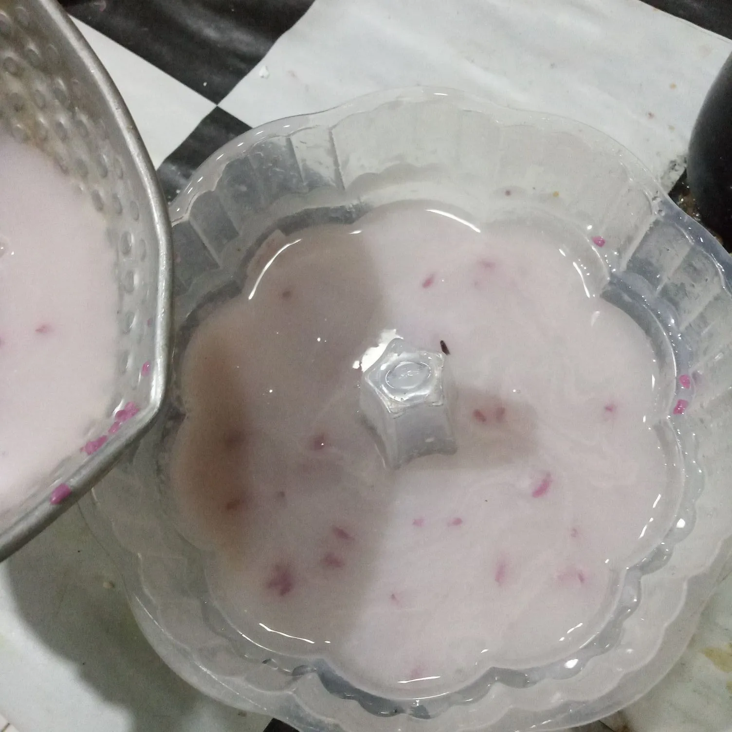 Step 4 Puding Santan Ketan Hitam