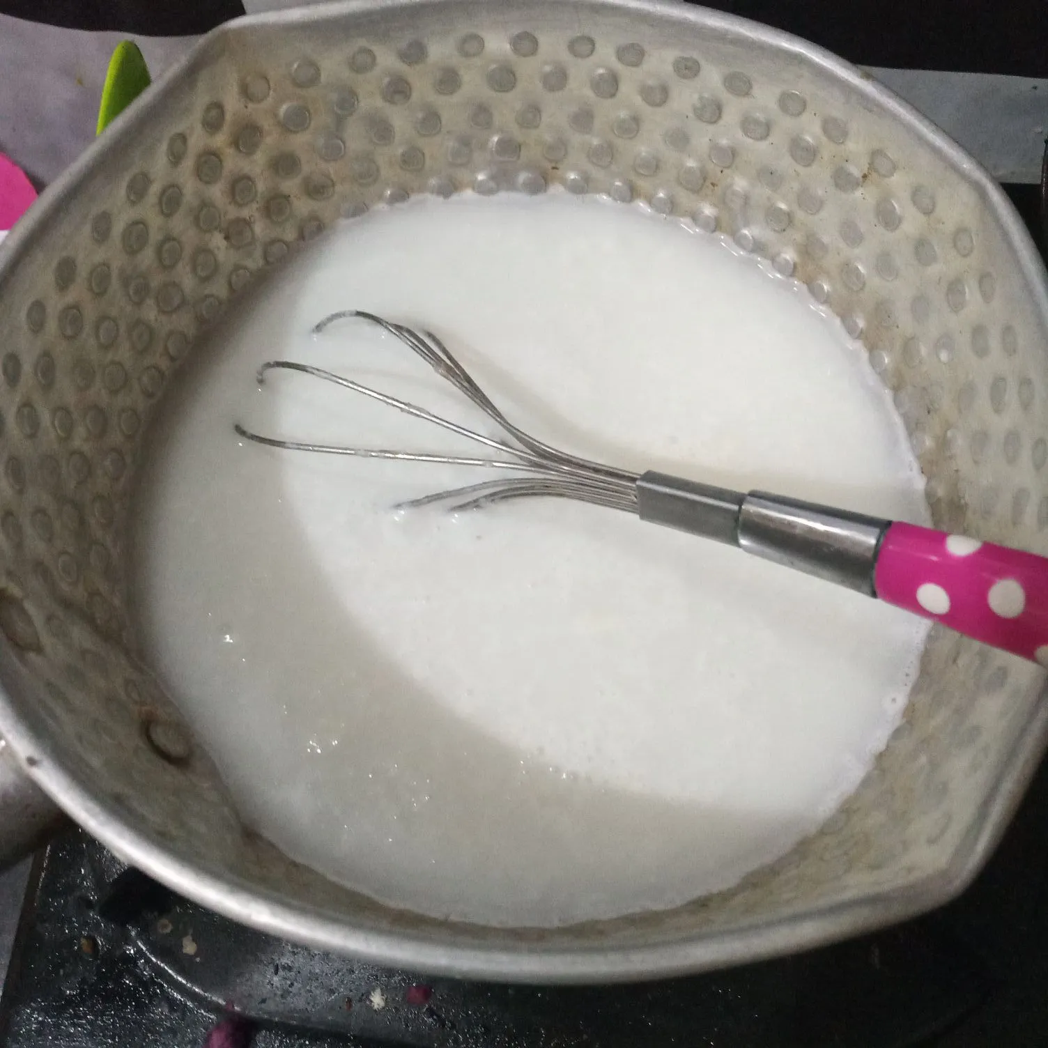 Step 2 Puding Santan Ketan Hitam