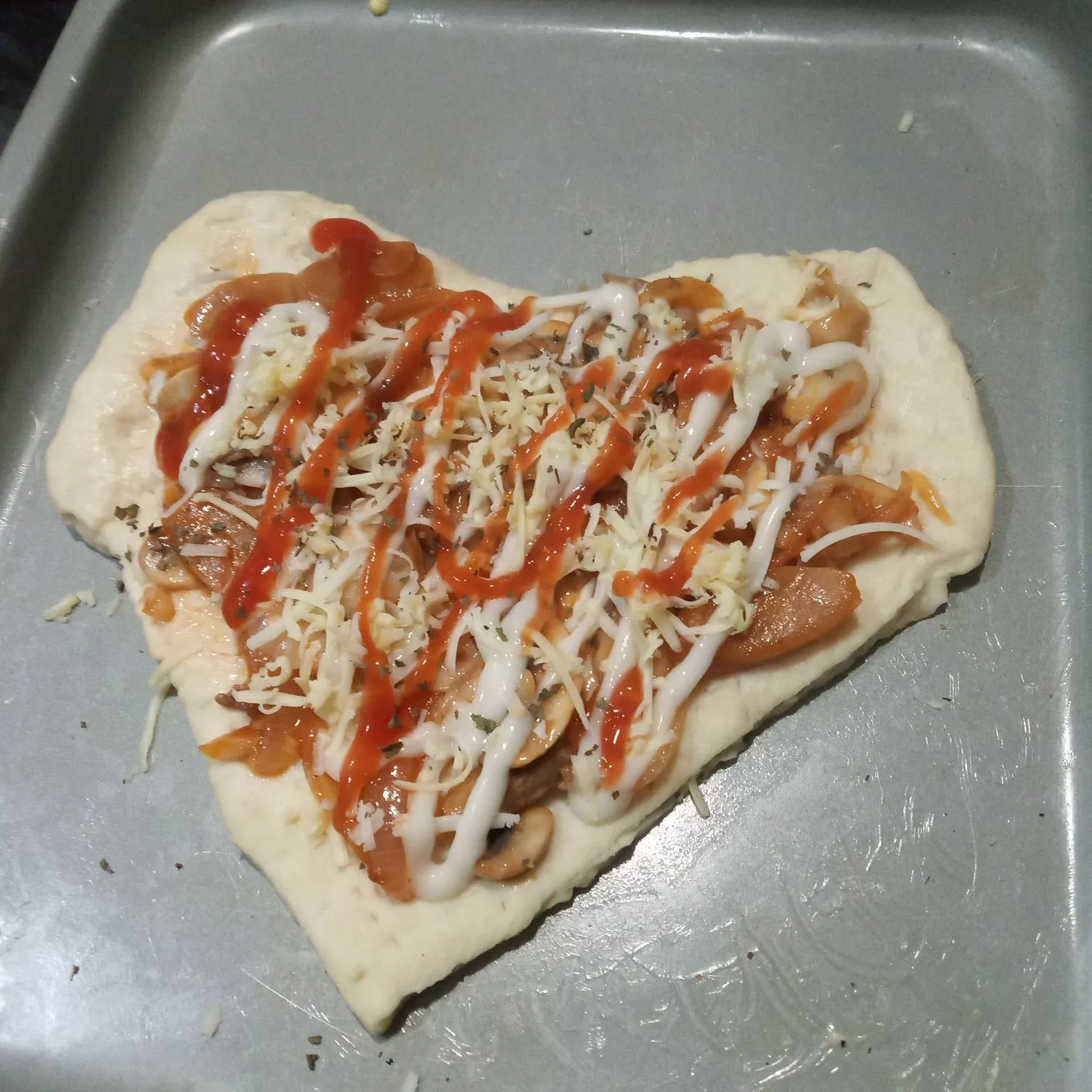 Step 6 Pizza Heart