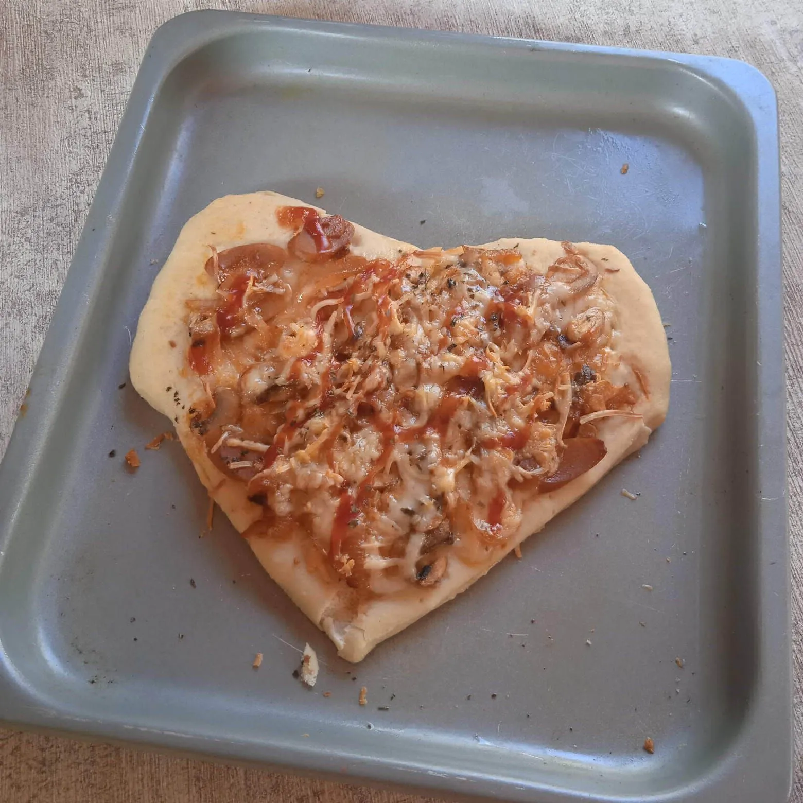 Step 7 Pizza Heart