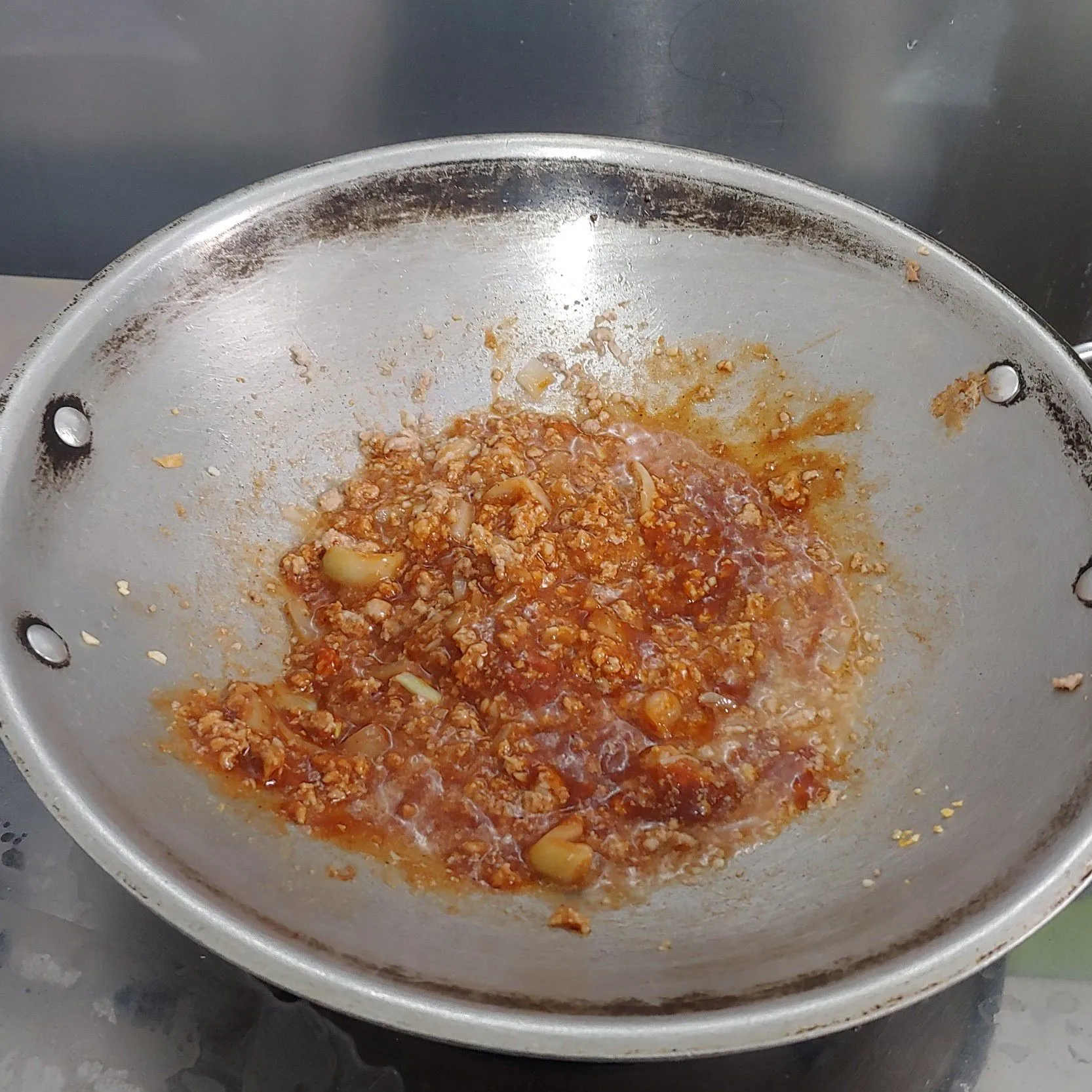 Step 4 Nasi Kepal BBQ