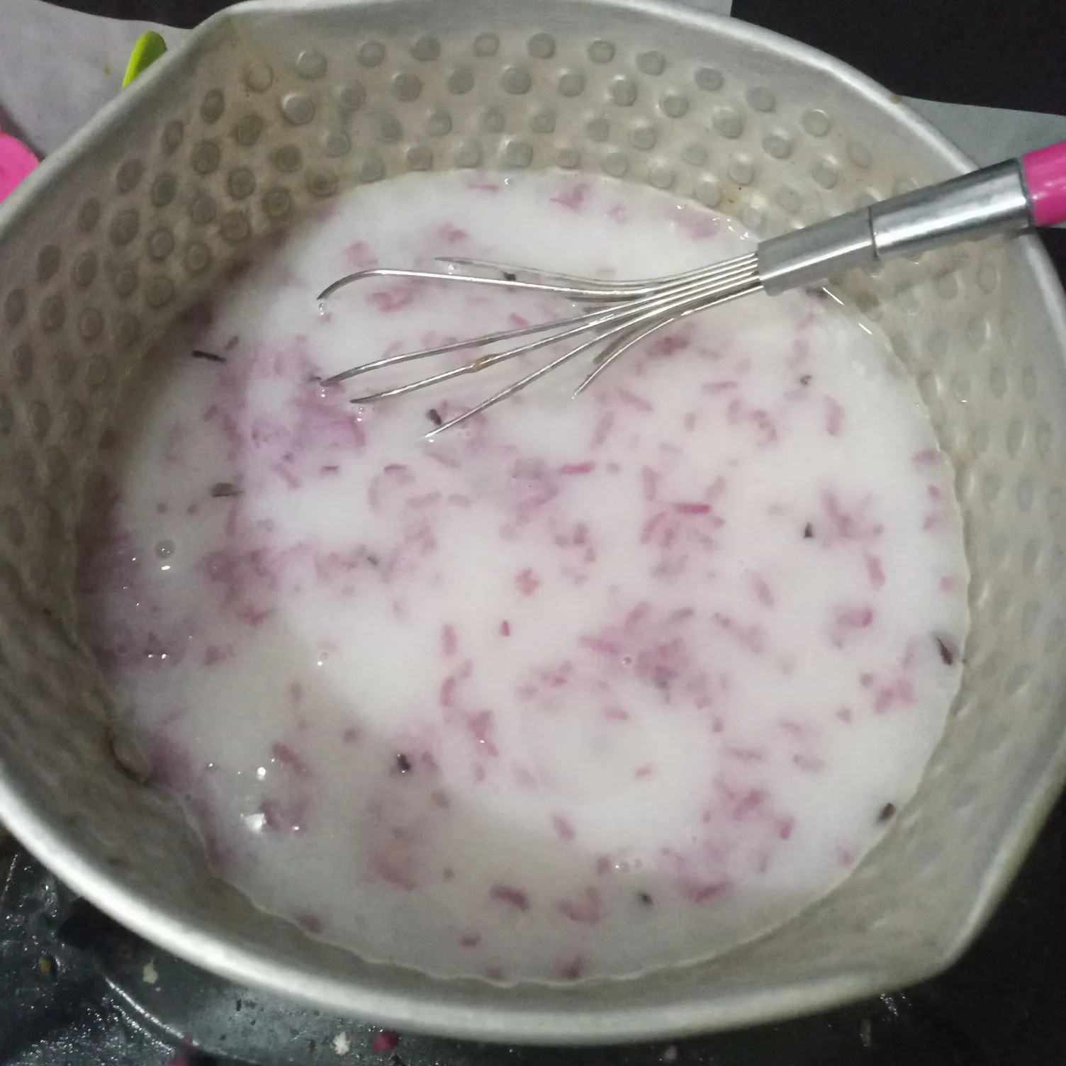 Step 3 Puding Santan Ketan Hitam