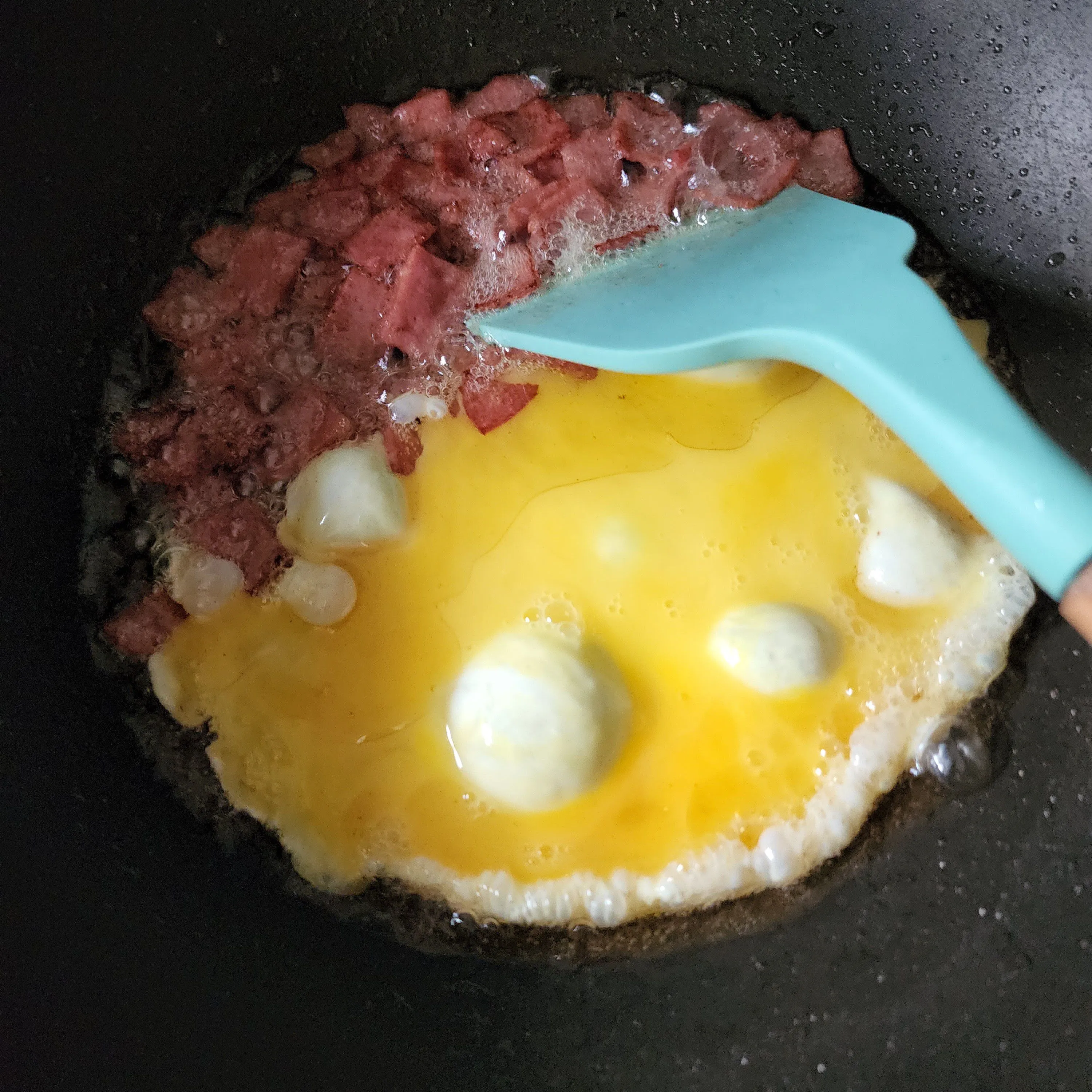 Step 2 Nasi Goreng Smoked Beef Saus Tiram