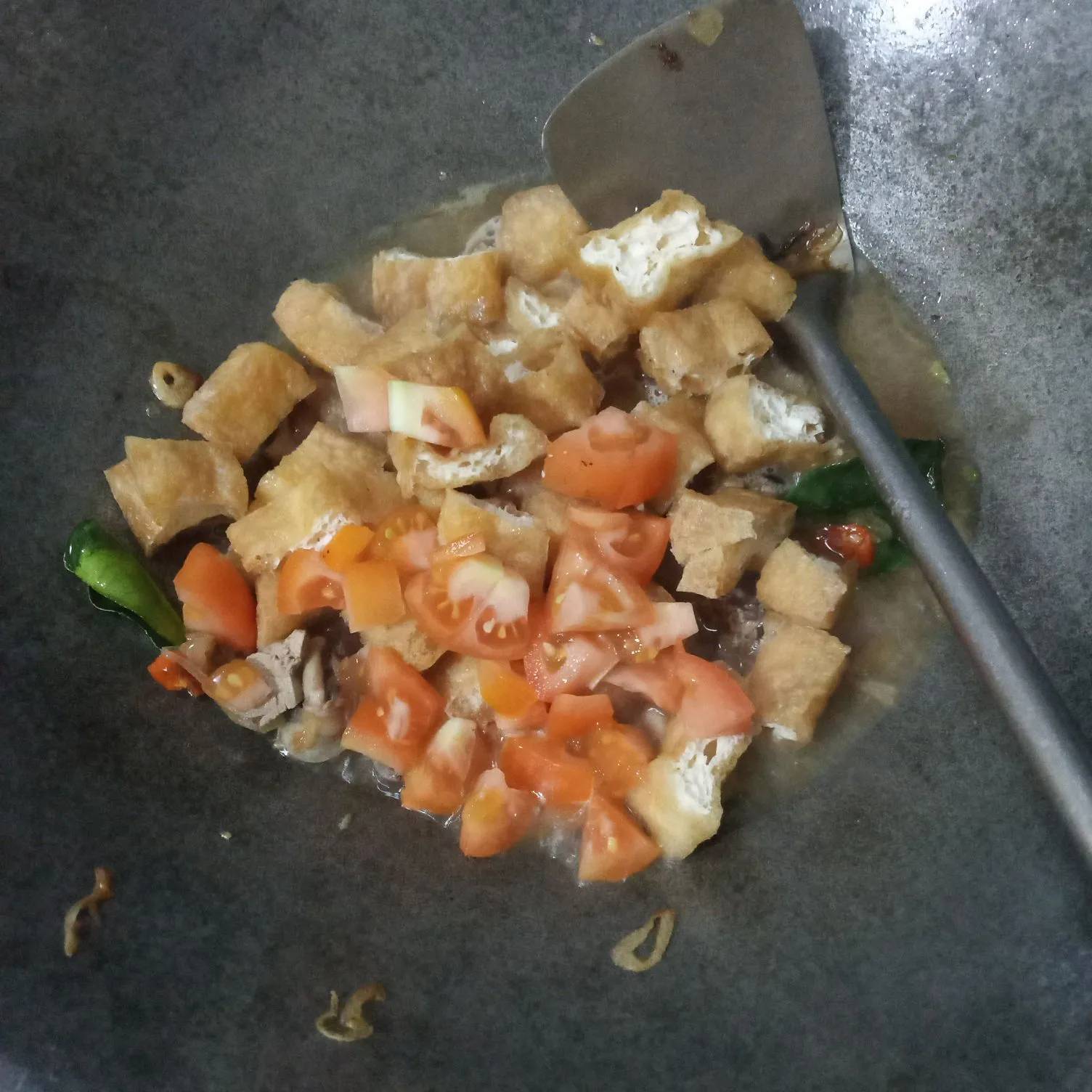 Step 5 Oseng Tahu Kulit Hati Ayam