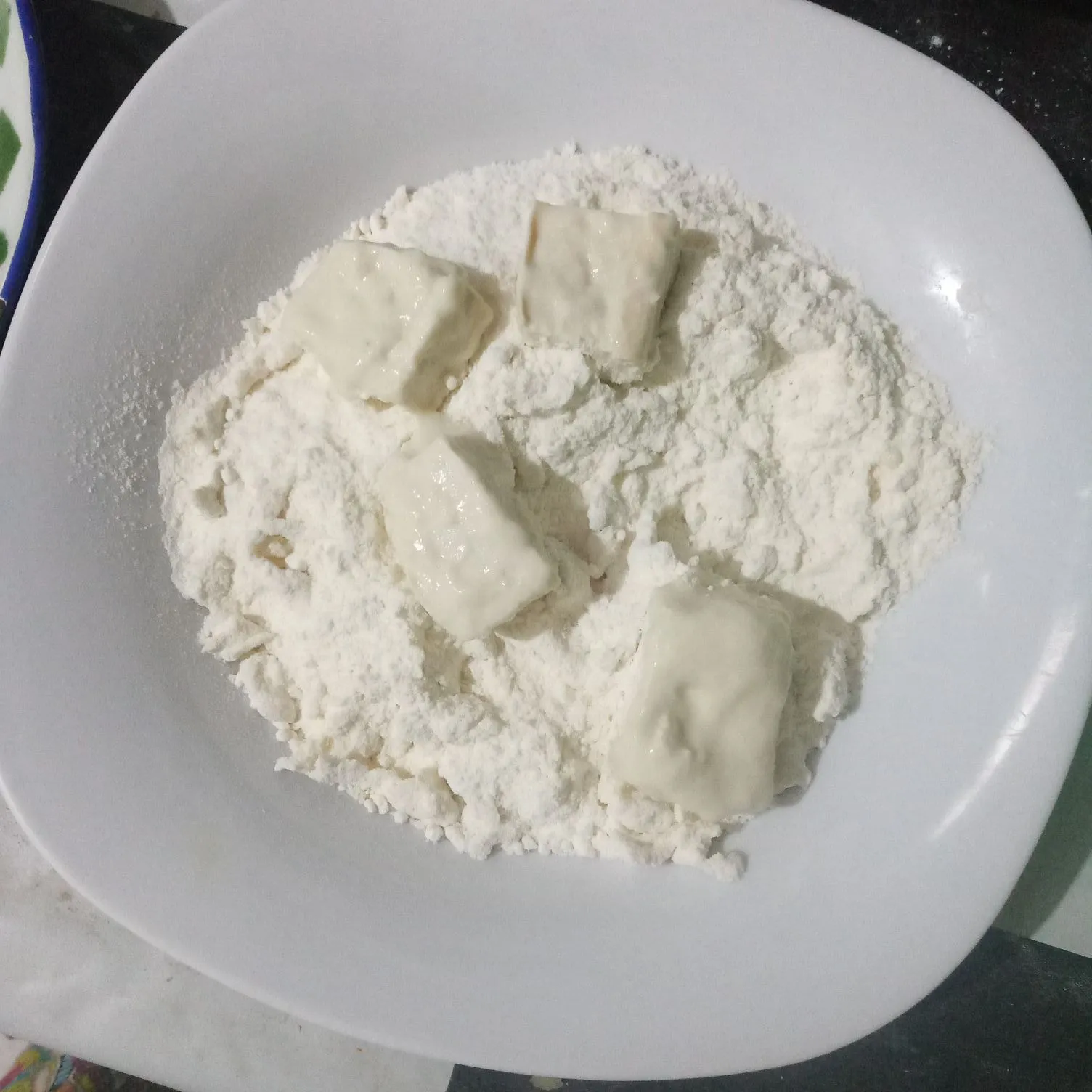 Step 4 Tahu Goreng Kremes Tabur Balado
