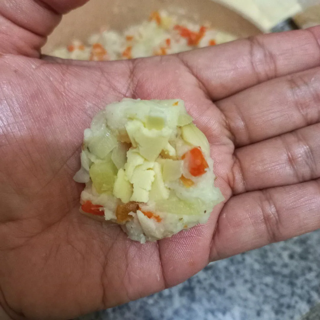 Step 5 Rogout Goreng Isi Keju Lumer