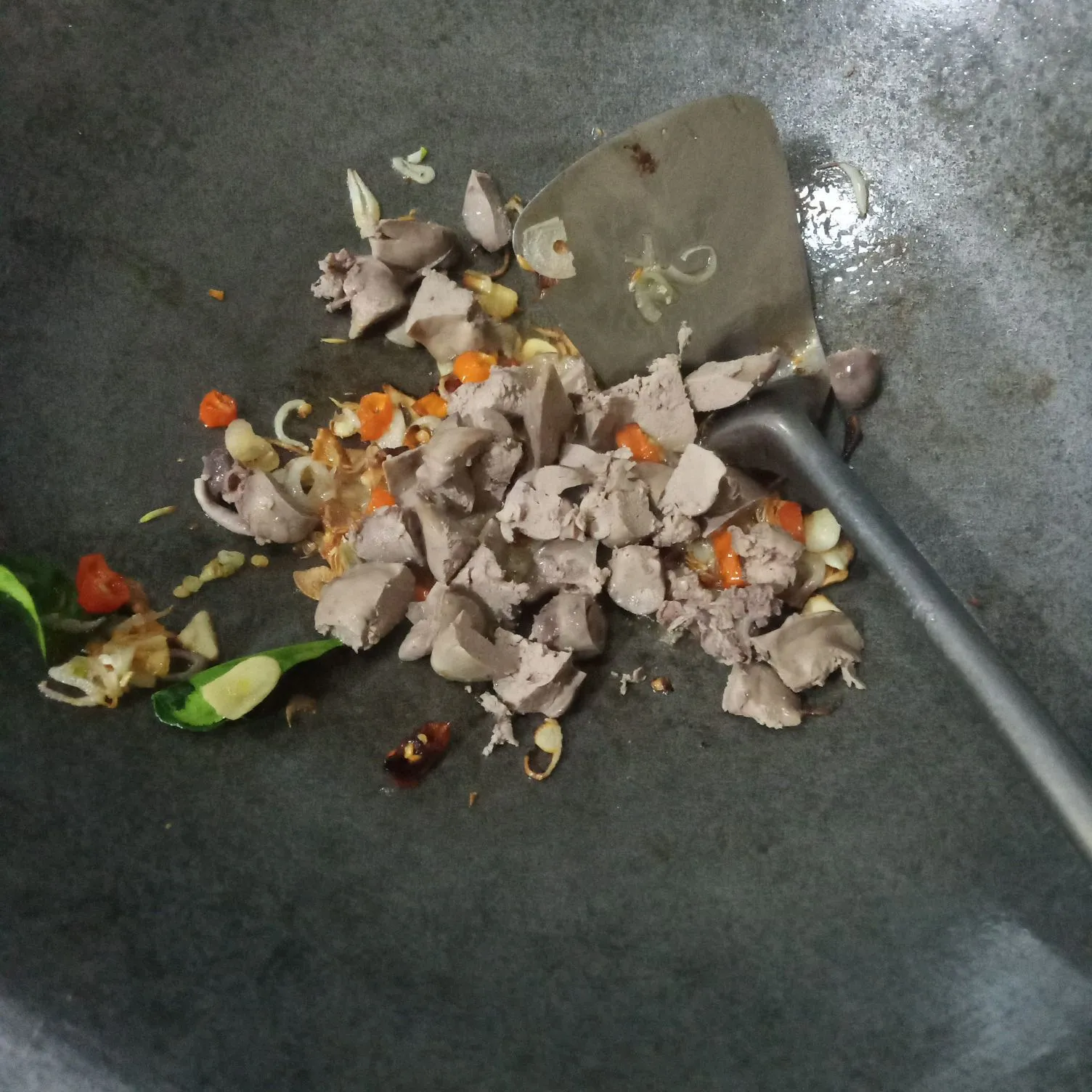 Step 4 Oseng Tahu Kulit Hati Ayam