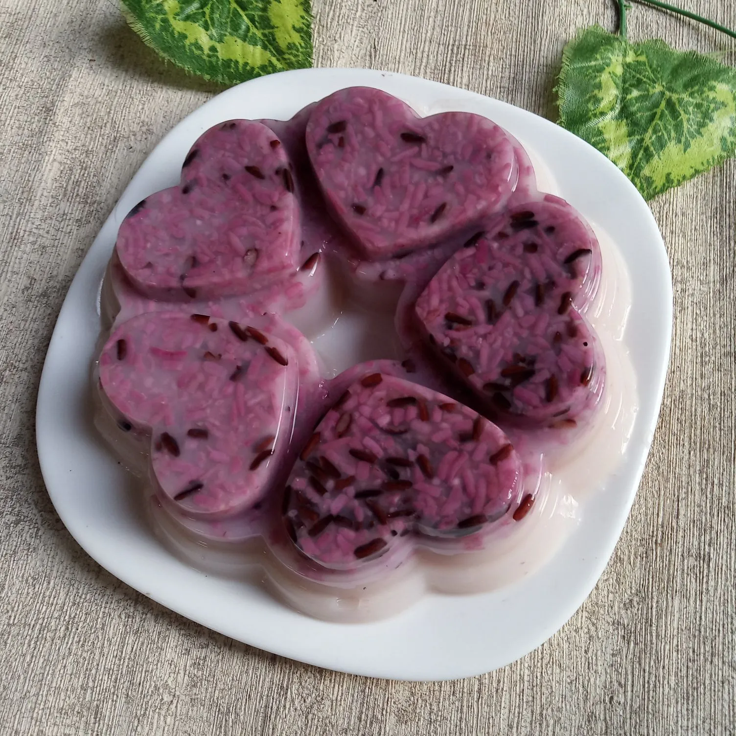 Step 6 Puding Santan Ketan Hitam
