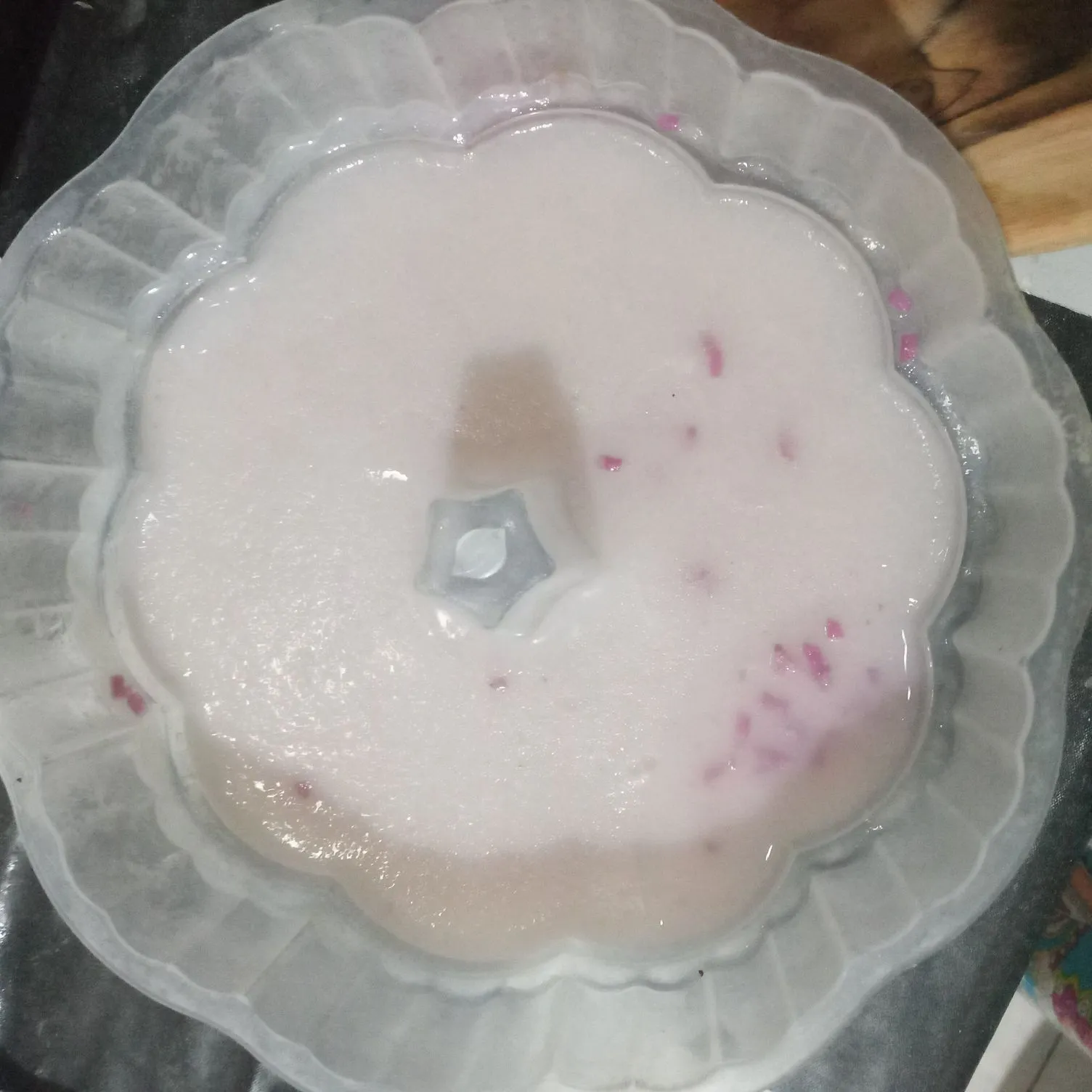 Step 5 Puding Santan Ketan Hitam