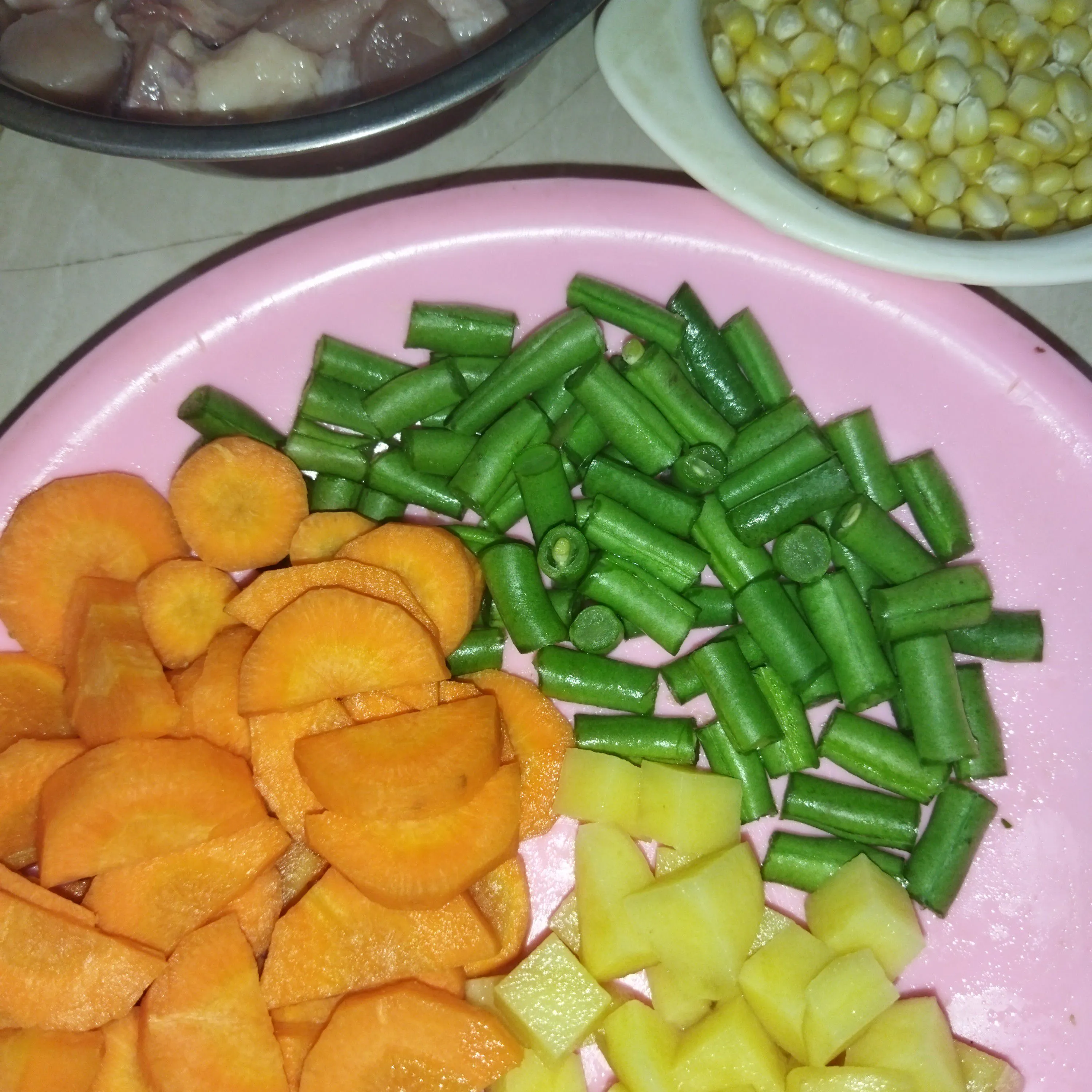 Step 1 Sup Ayam ala KFC
