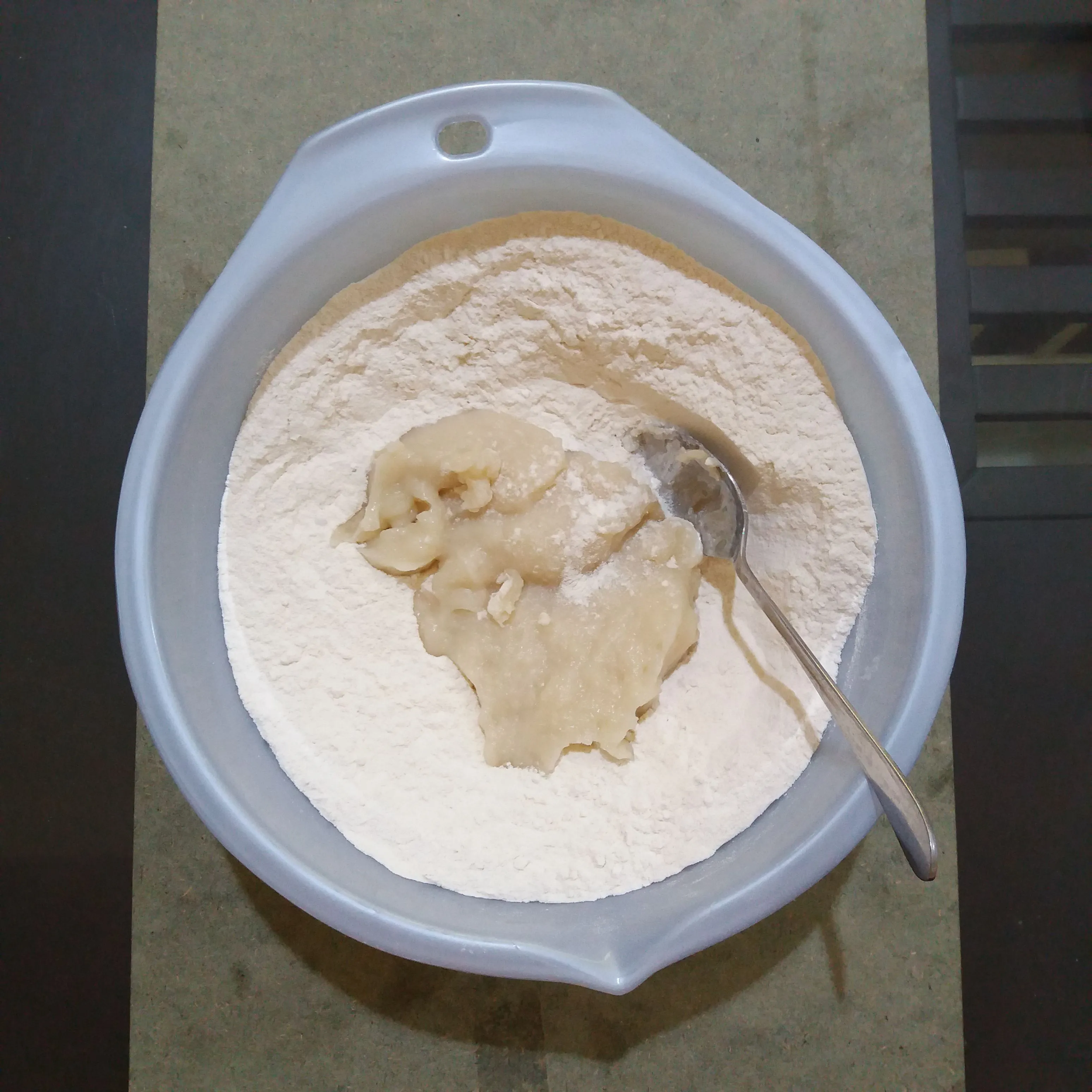 Step 1 Roti Kukus Coklat Empuk