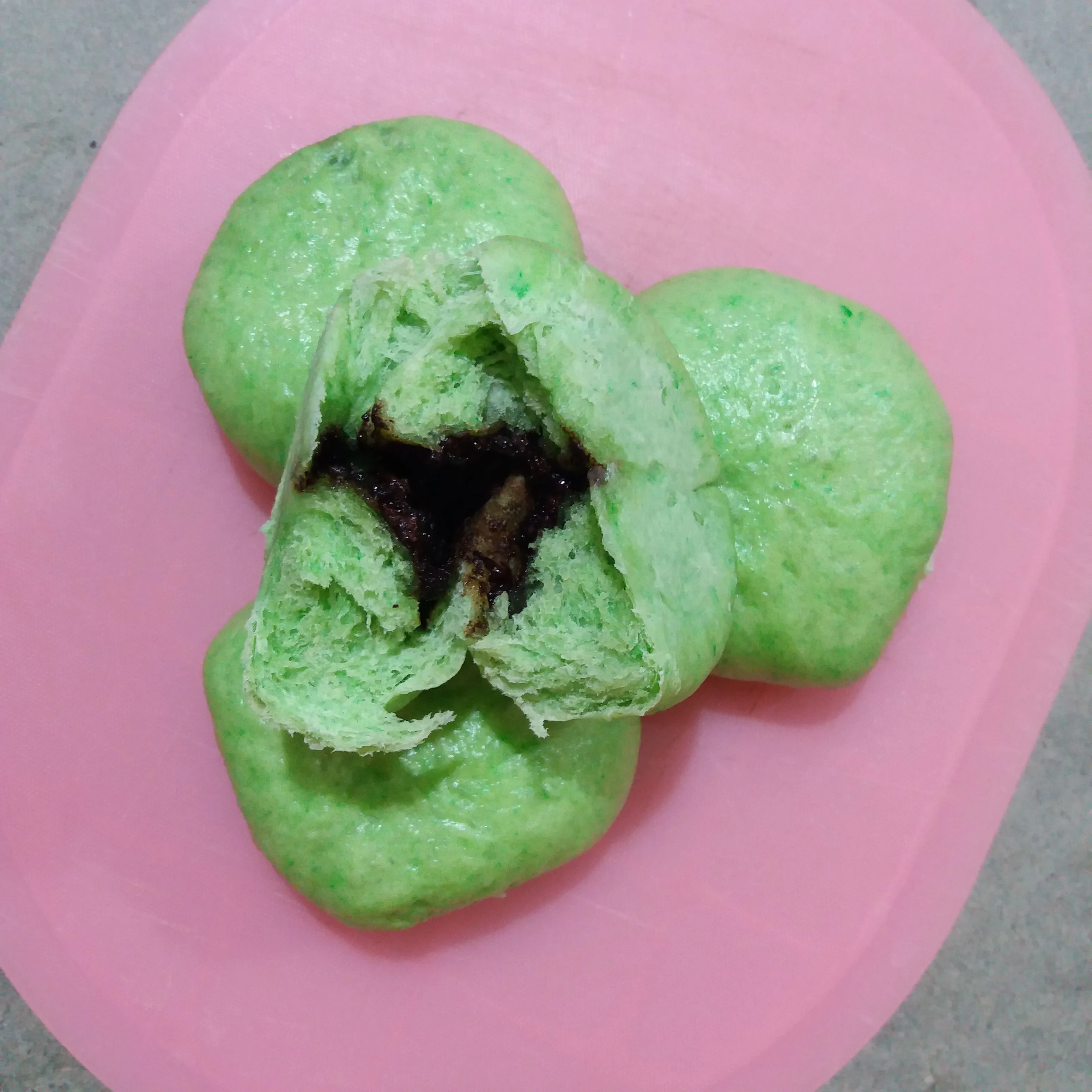 Step 5 Roti Kukus Coklat Empuk