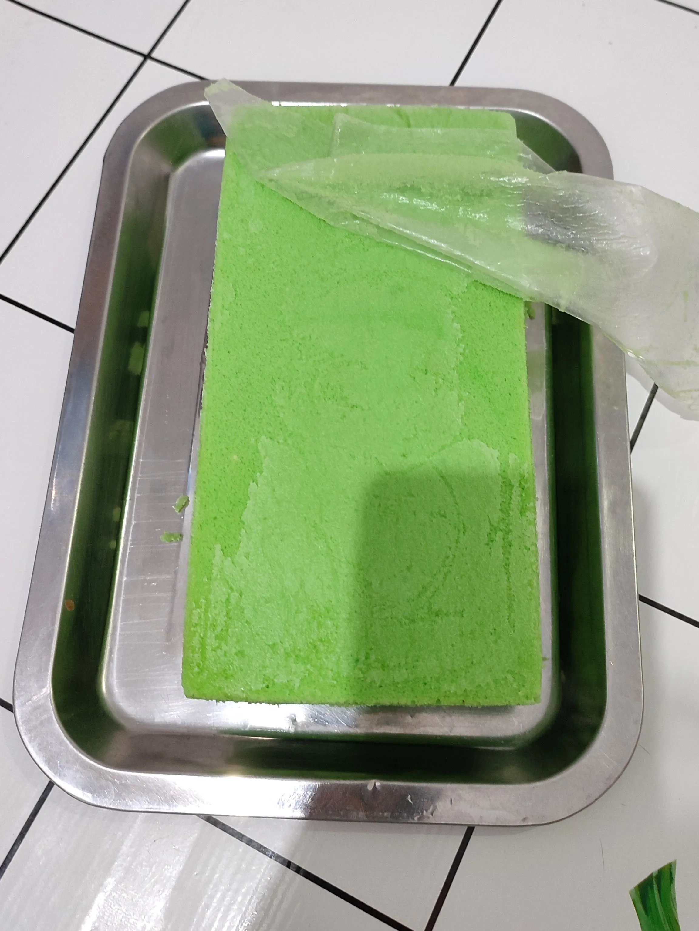 Step 5 Bolu Ijo Pandan Meses