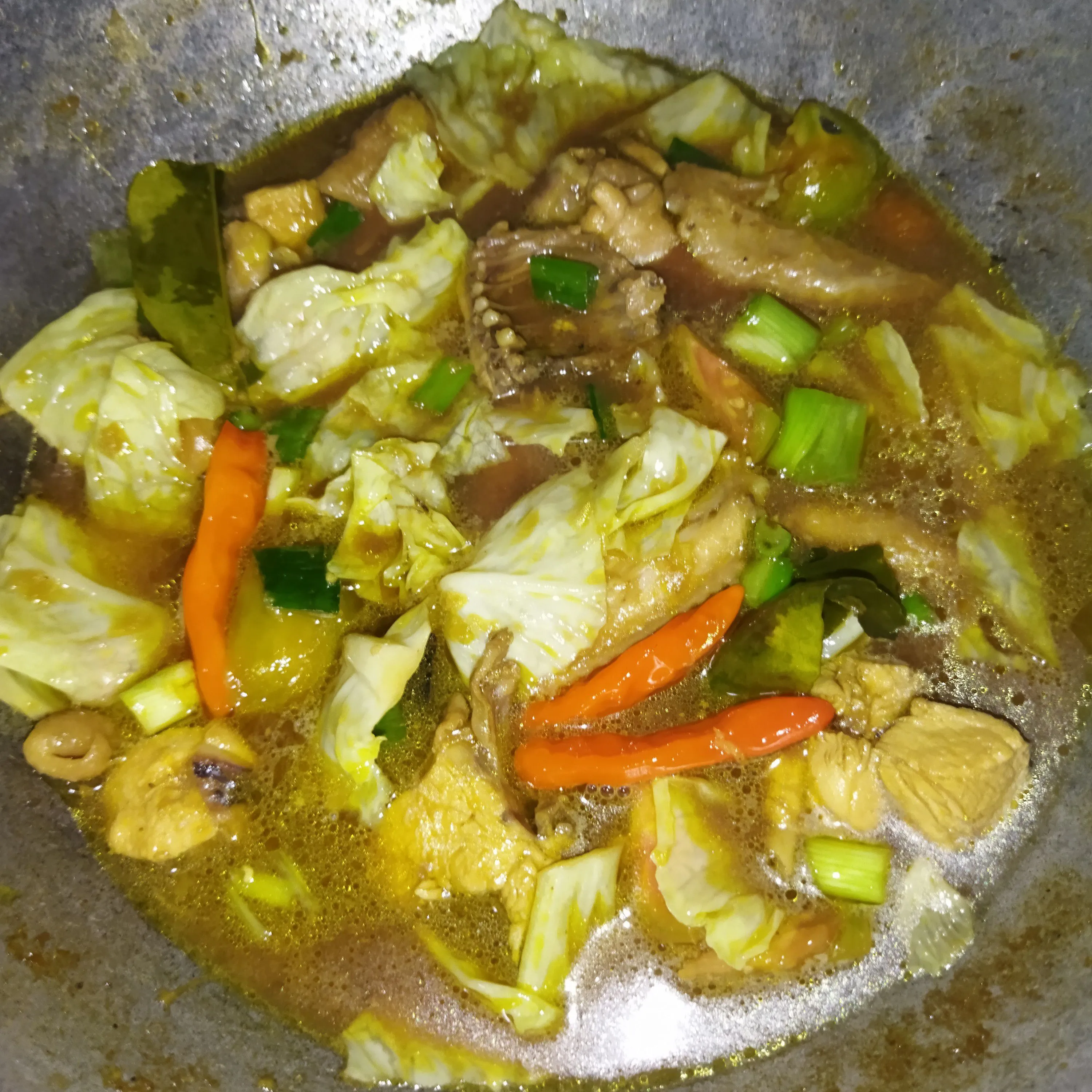 Step 8 Tongseng Ayam