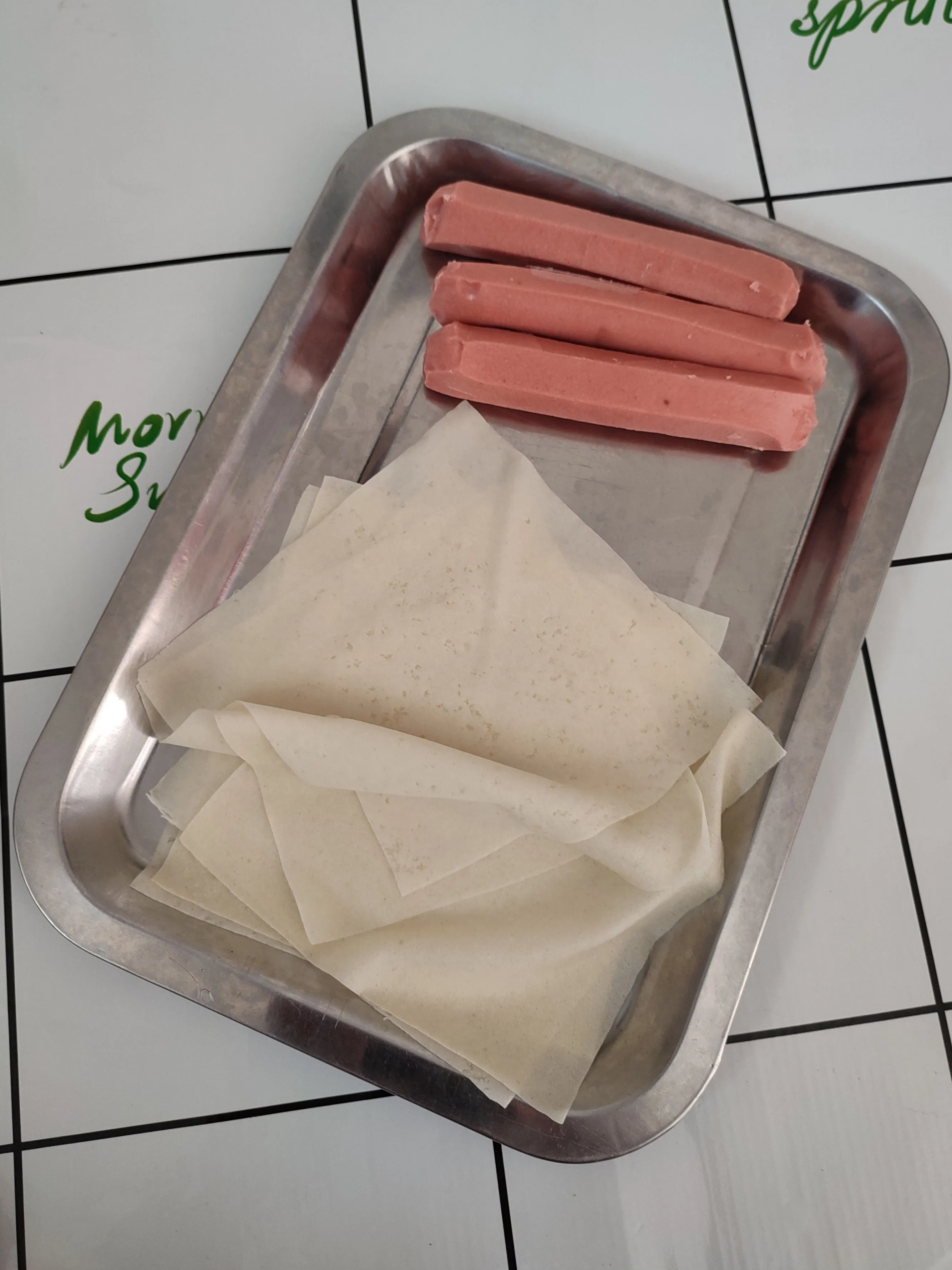 Step 1 Bunga Sosis Lumpia