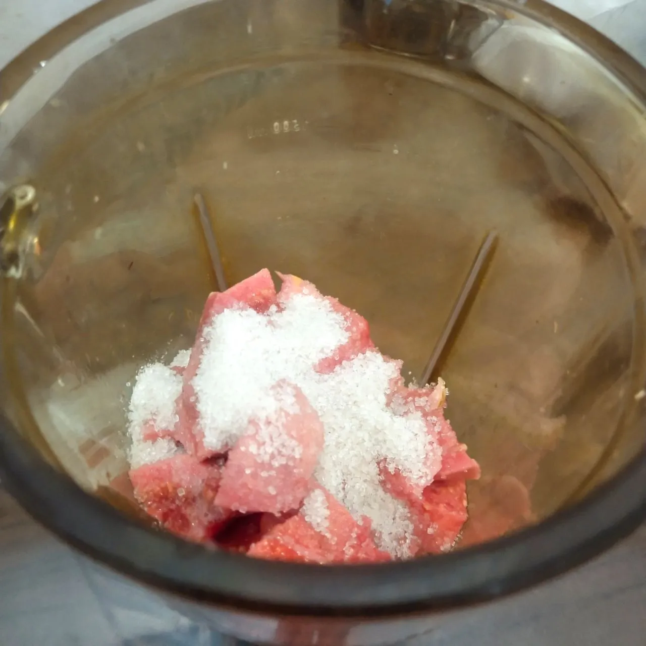 Step 3 Jus Susu Jambu Merah
