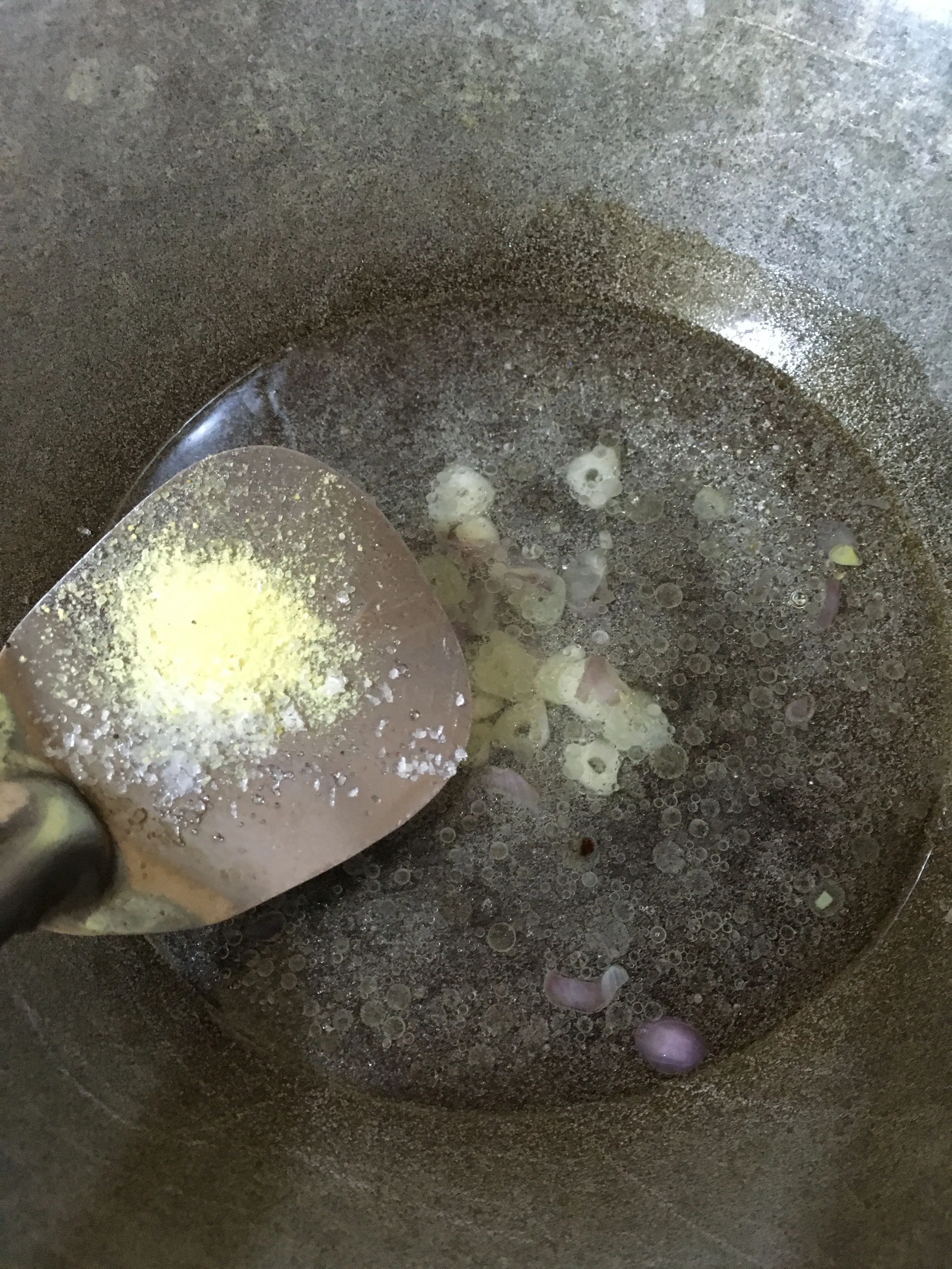 Step 2 Sayur Bayam Pelangi