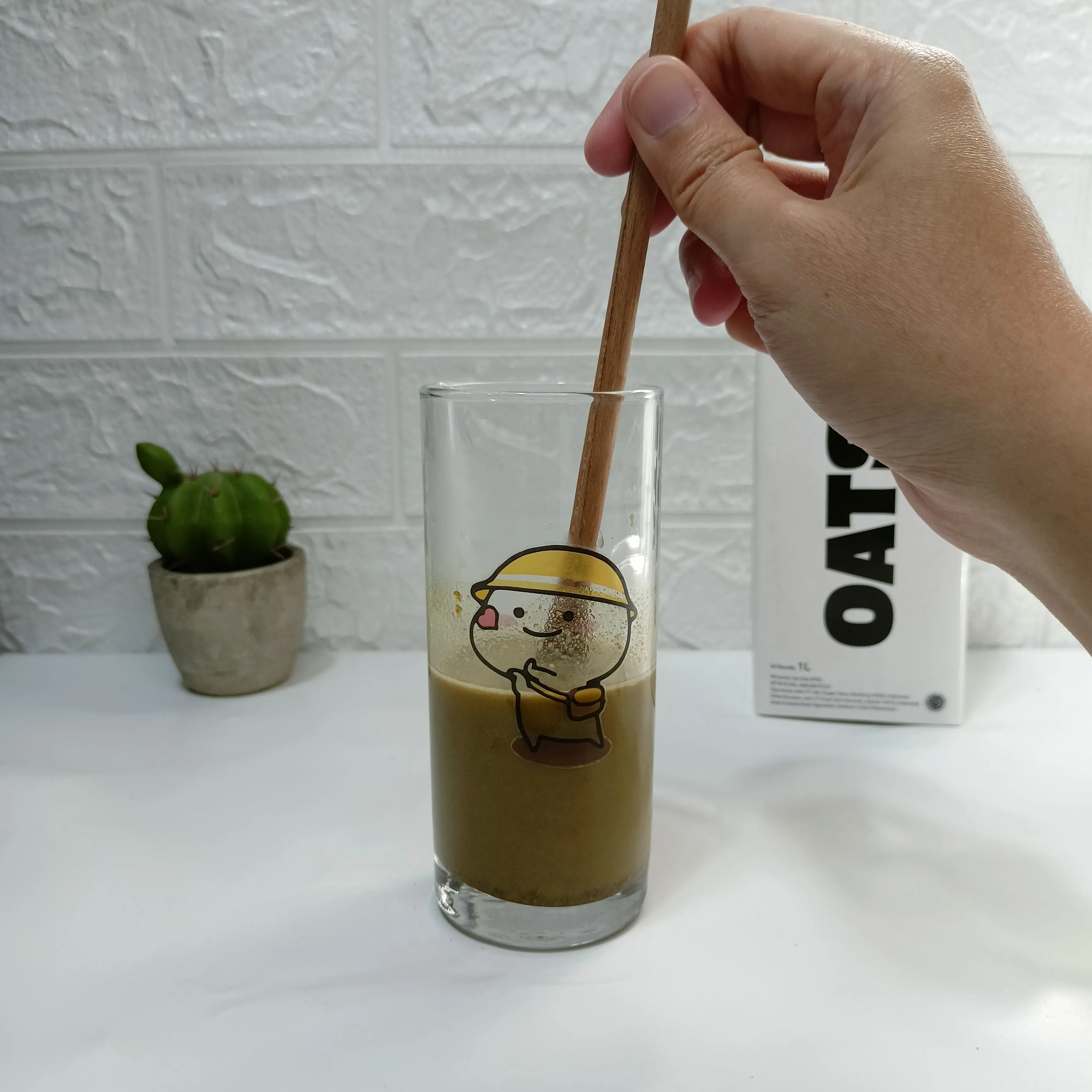 Step 3 Matcha Oat Latte