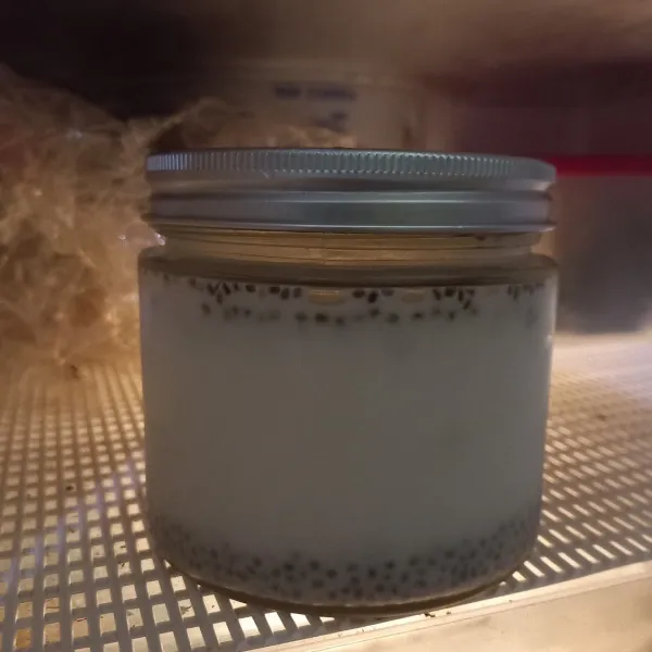 Tutup rapat jar, masukan ke dalam kulkas.