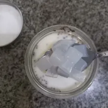 Tambahkan nata de coco secukupnya.