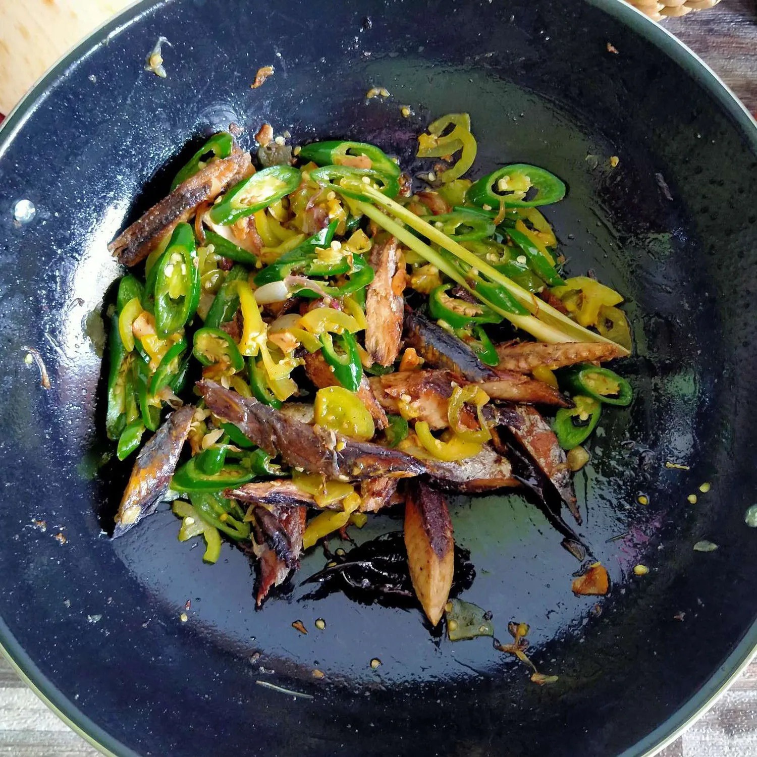 Step 5 Oseng Tongkol Cue Cabe Ijo