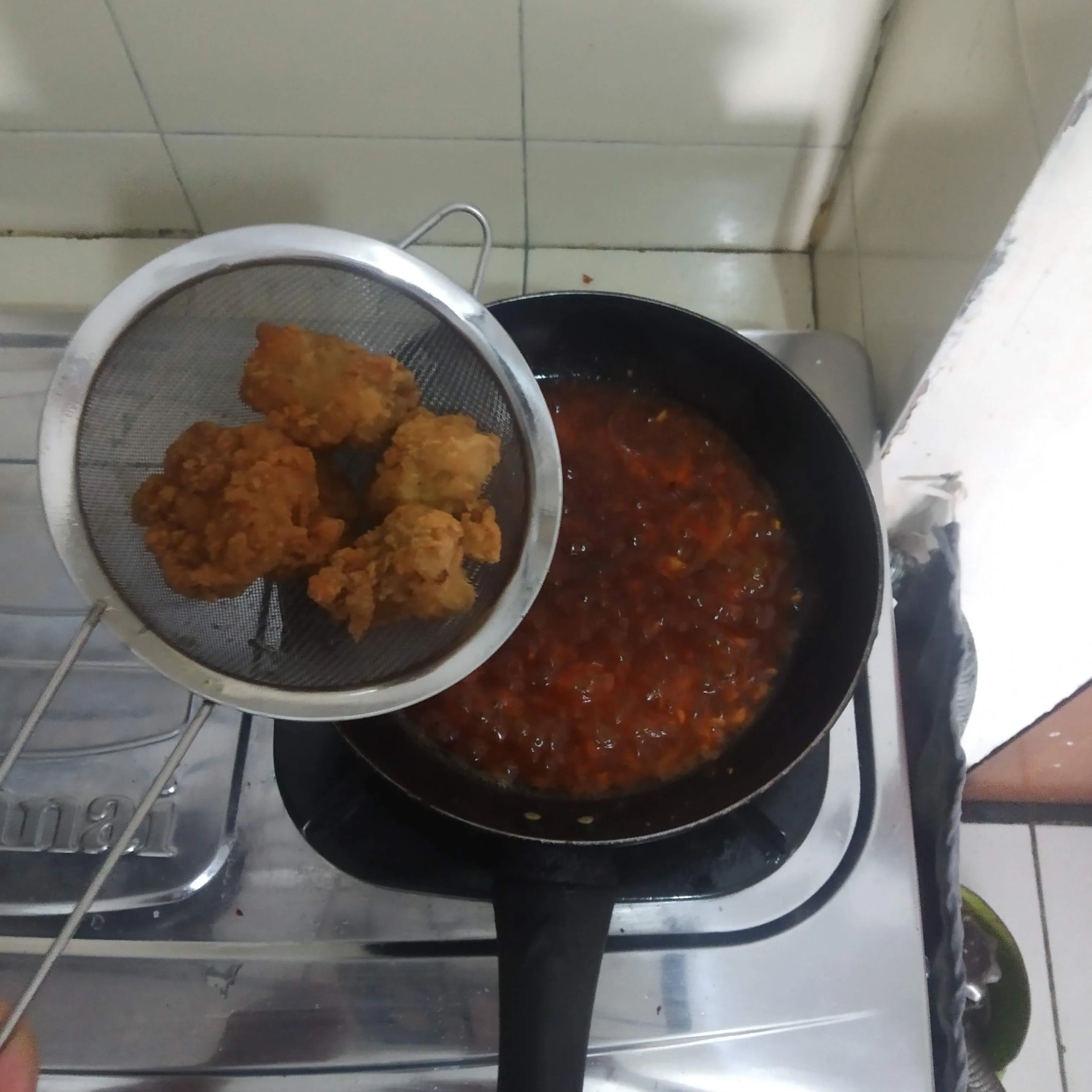 Step 5 Chicken Karage Saus Pedas Manis